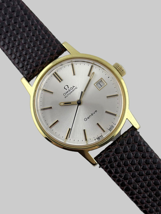 Omega Geneve Automatic Date 166.0098 - Sunbrurst Dial