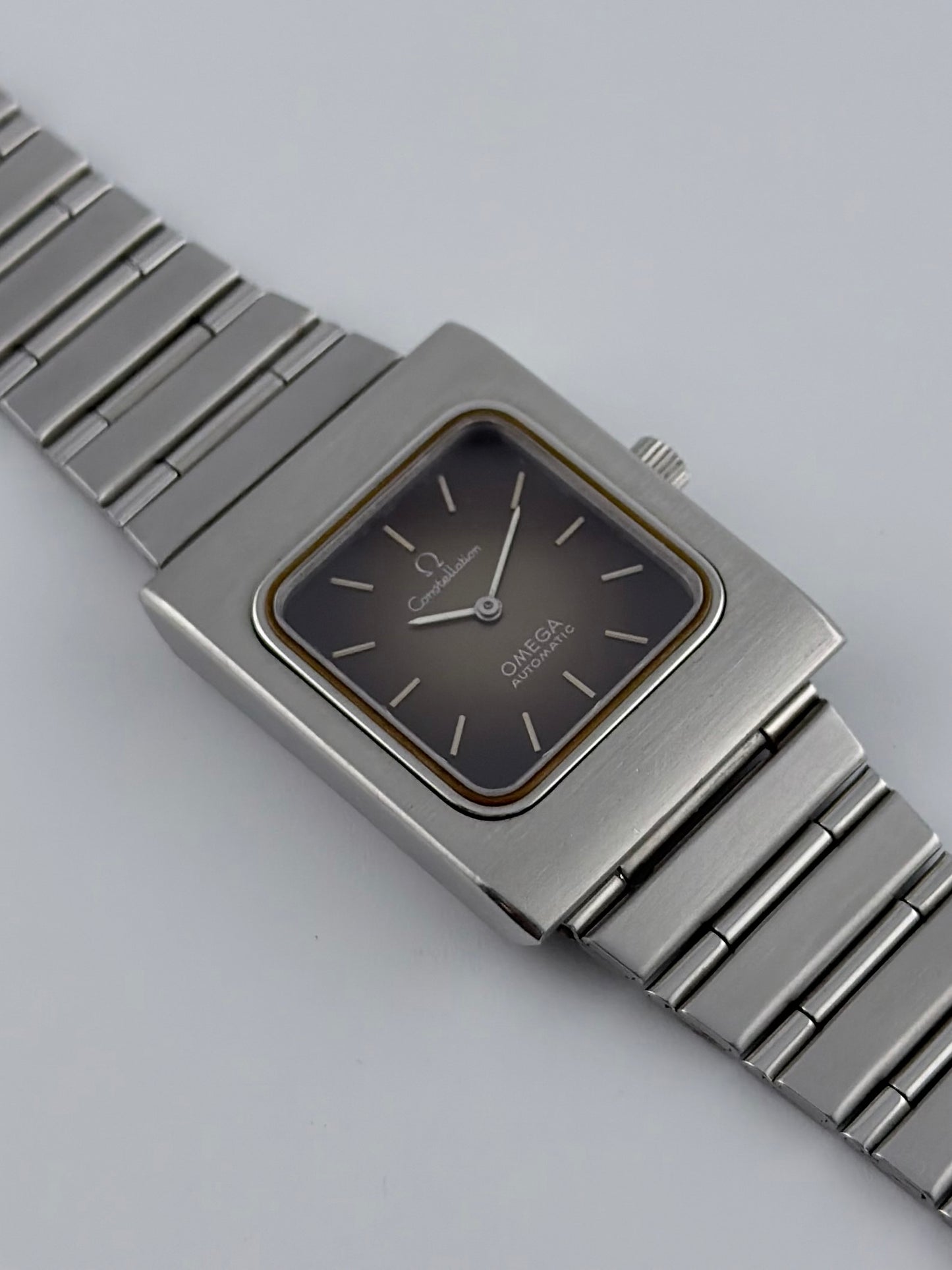 Omega Constellation Tank Automatic ST355.0814 - Brown Metalic Squares Dial