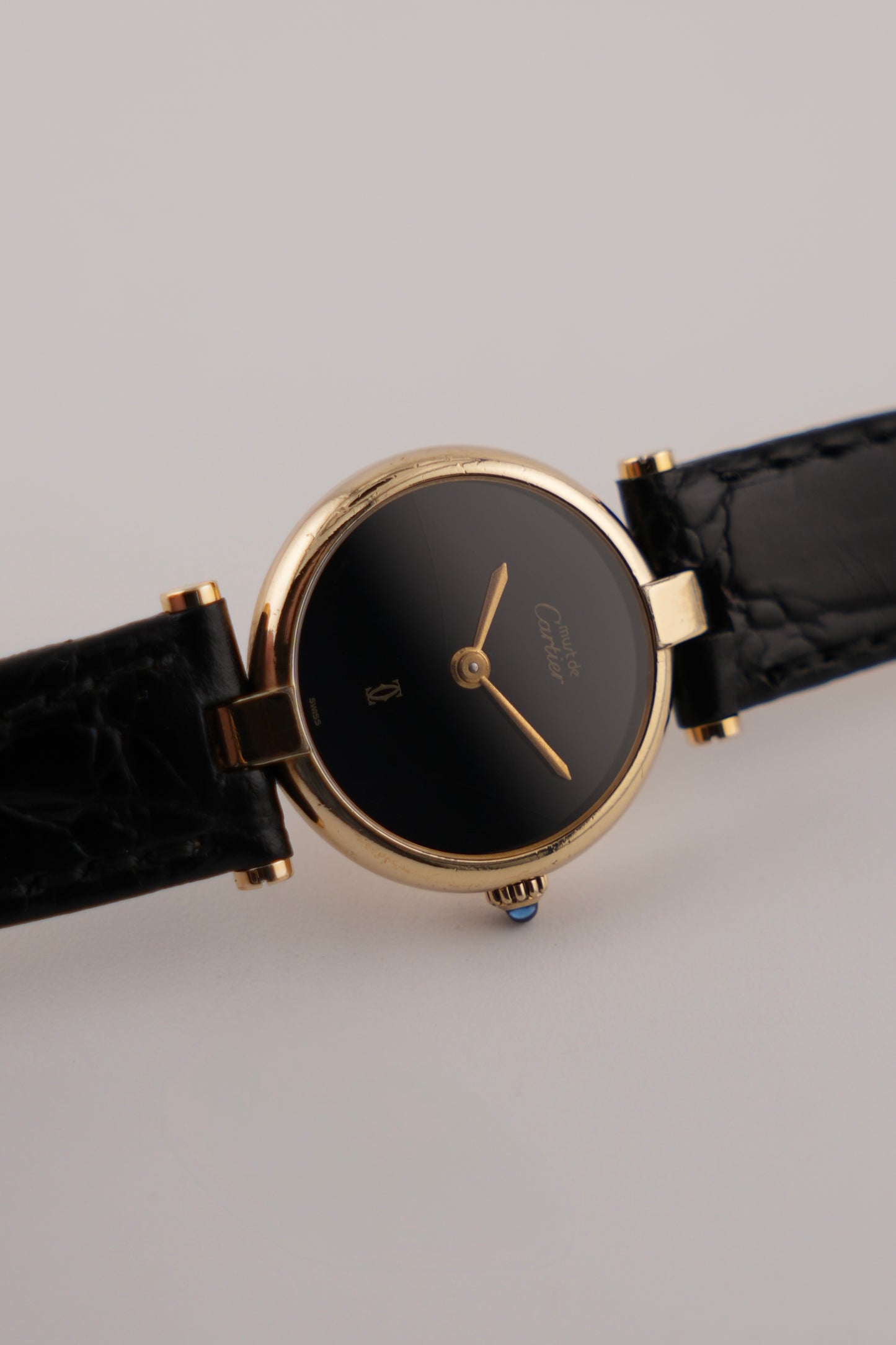 Cartier Must de Vendome Quartz - 18 - Black Dial - Ladies