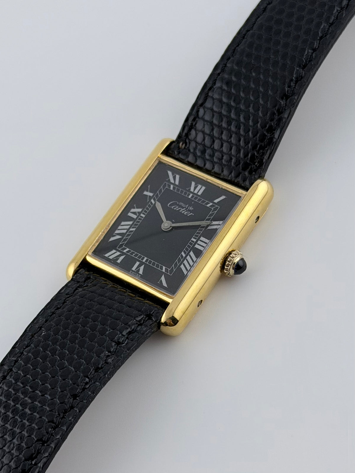 Cartier Must De Tank Manual Wind - 6 - Black Dial