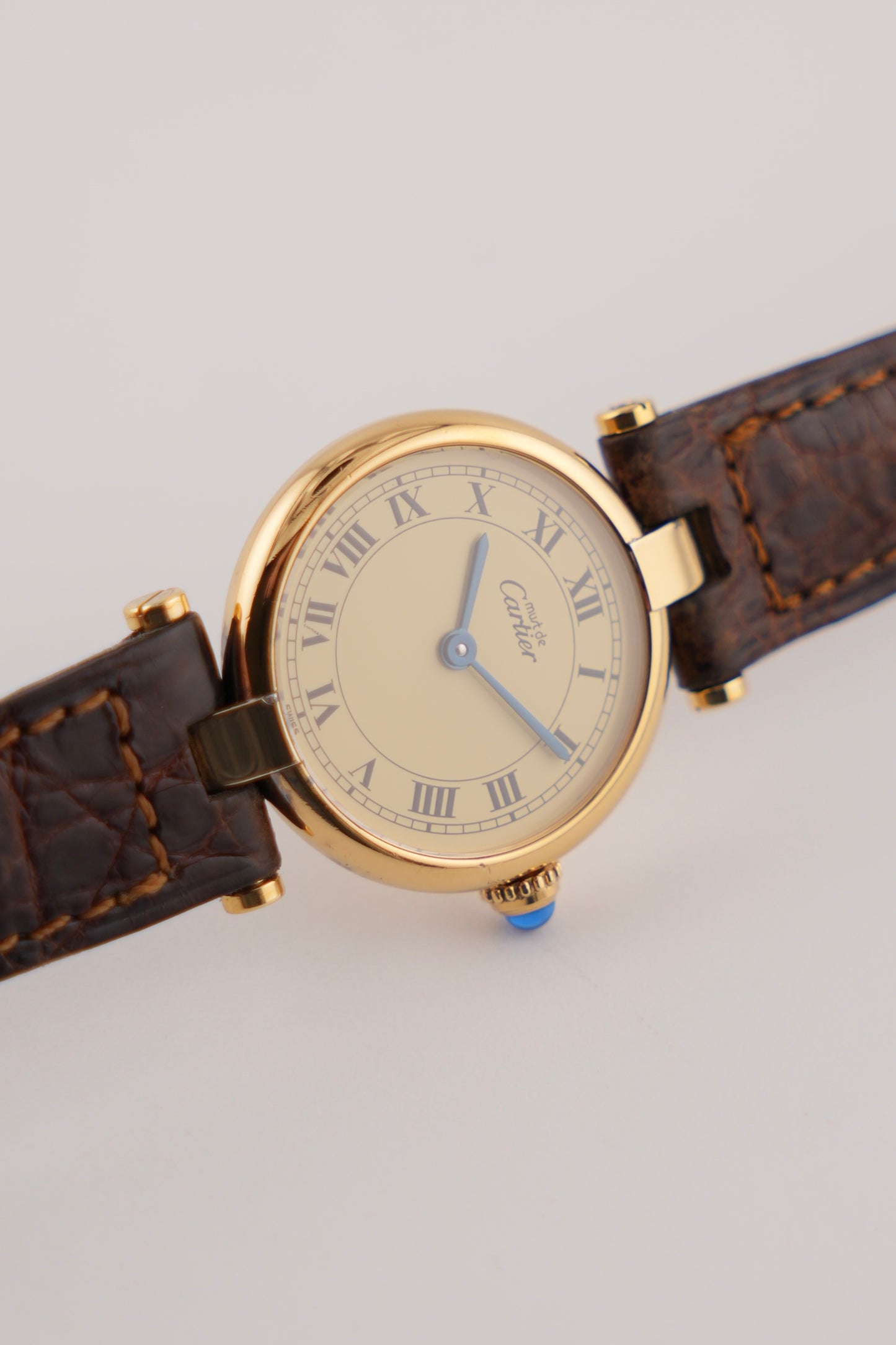 Cartier must de Vendome Quartz - 590004 - Ladies - Ivory Dial - Original Strap
