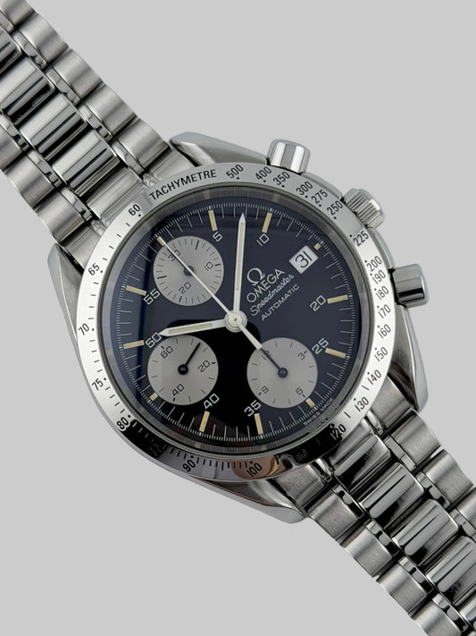 Omega Speedmaster Automatic Date - 175.0043 - Rare Reverse Panda Dial - Box and Papers!