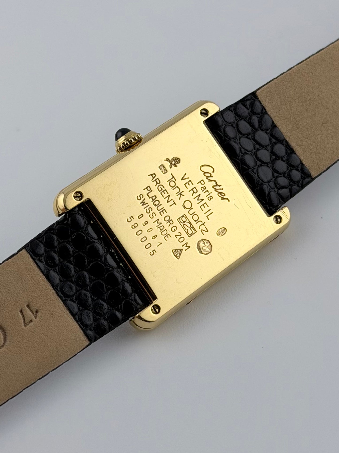 Cartier Must De Tank Quartz - 590005 - Black Dial