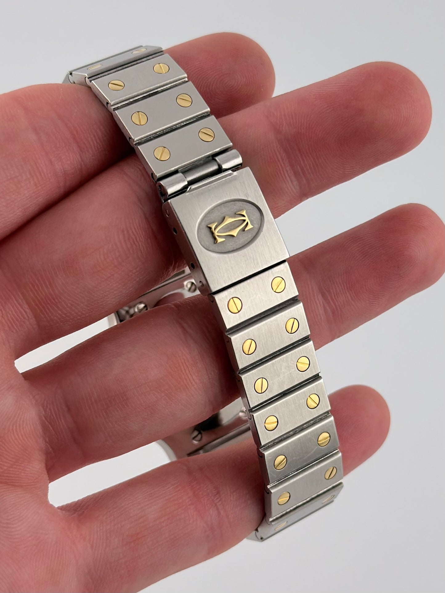 Cartier Santos Octagon Automatic Date - 2966 - RARE! - Box and Papers!