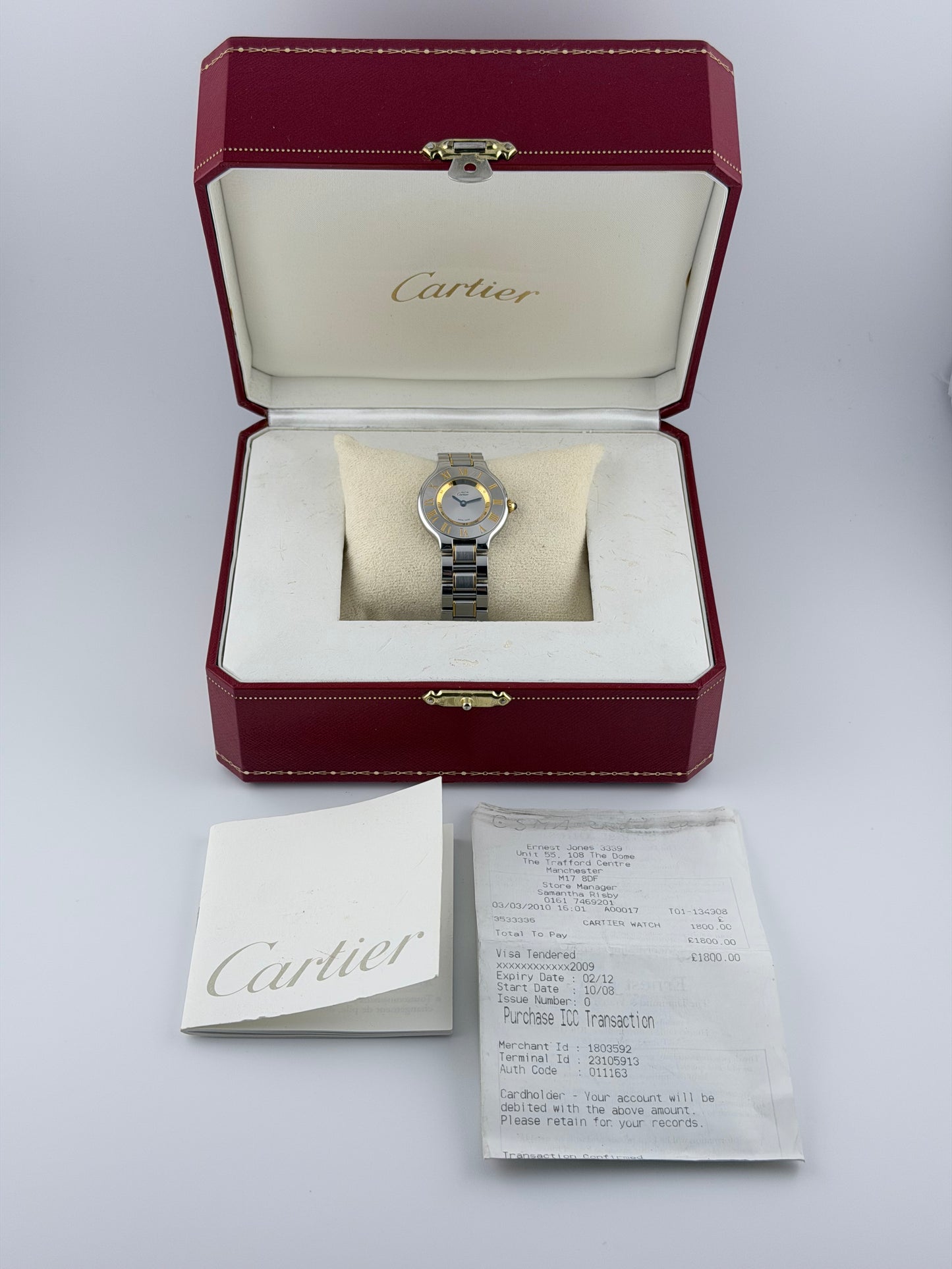 Must De Cartier 21 Quartz - Ladies - Ref 1340 - Original Box