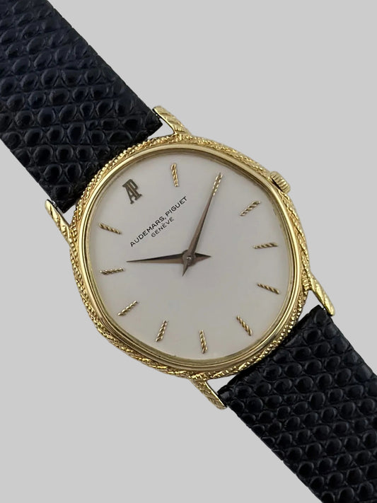 Audemars Piguet Rope Finish Manual Wind 18kt Gold - Ultra Slim - Ultra Rare