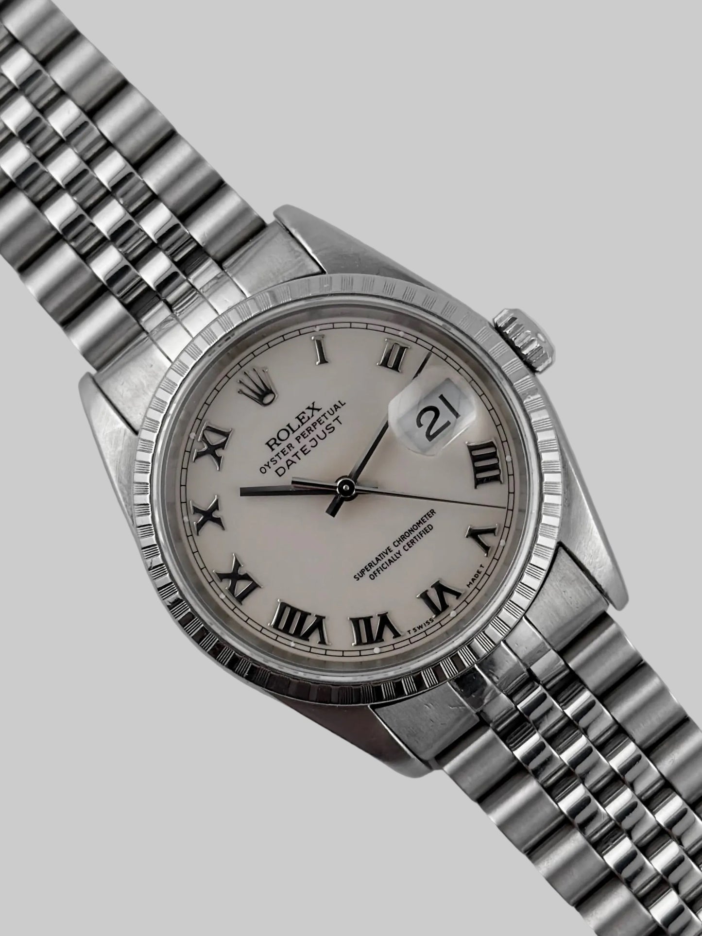 Rolex Datejust Oyster Perpetual - 16220 - Roman Numeral Dial - Original Box, Wallet & Booklets