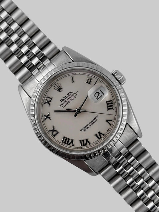 Rolex Datejust Oyster Perpetual - 16220 - Roman Numeral Dial - Original Box, Wallet & Booklets