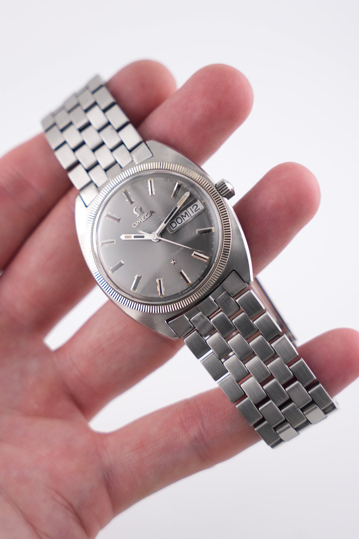 Omega Constellation Automatic Day-Date 168.029 - Rare Dark Grey Dial