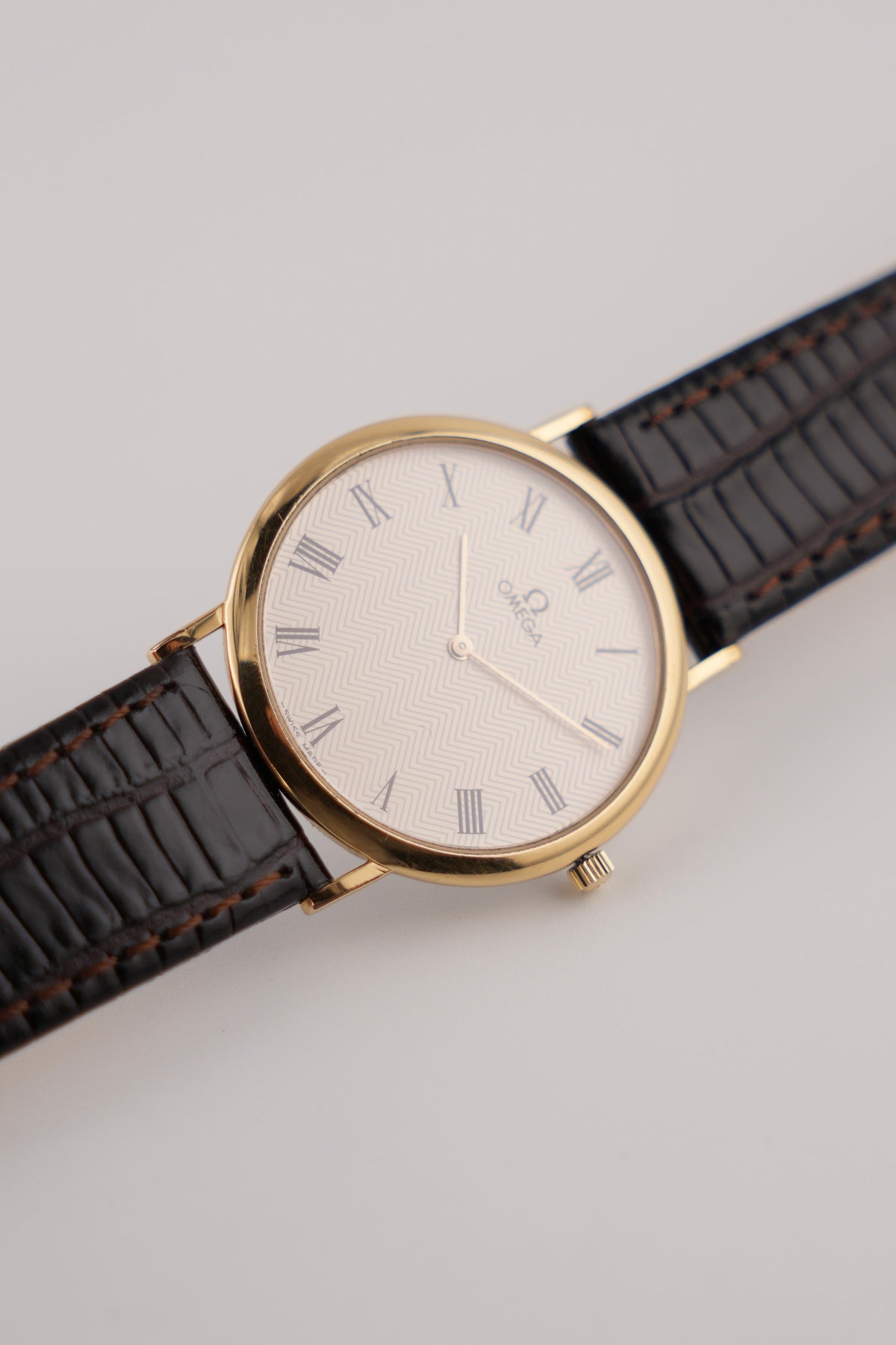 Omega De Ville Quartz - 195.0075.1 - Herringbone Dial - Original Box