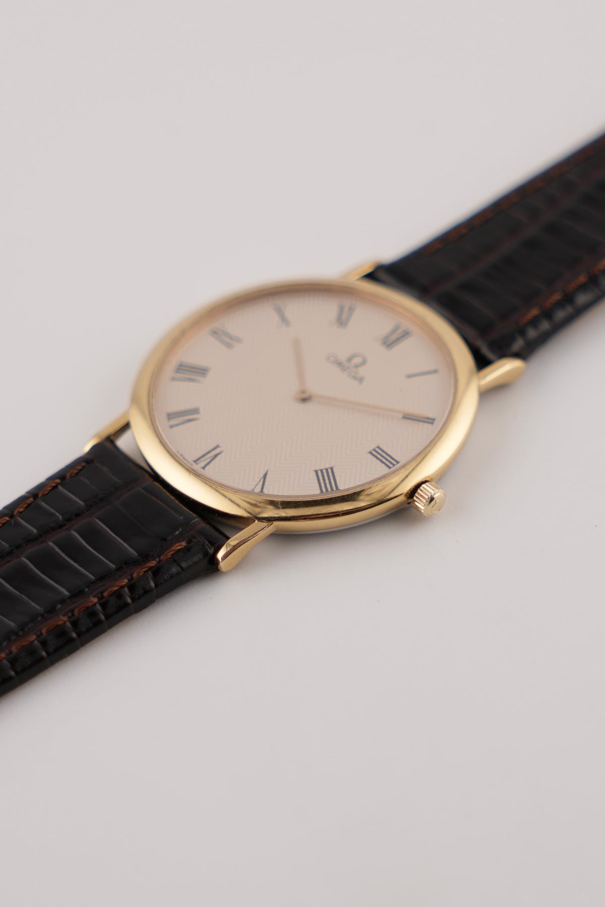 Omega De Ville Quartz - 195.0075.1 - Herringbone Dial - Original Box