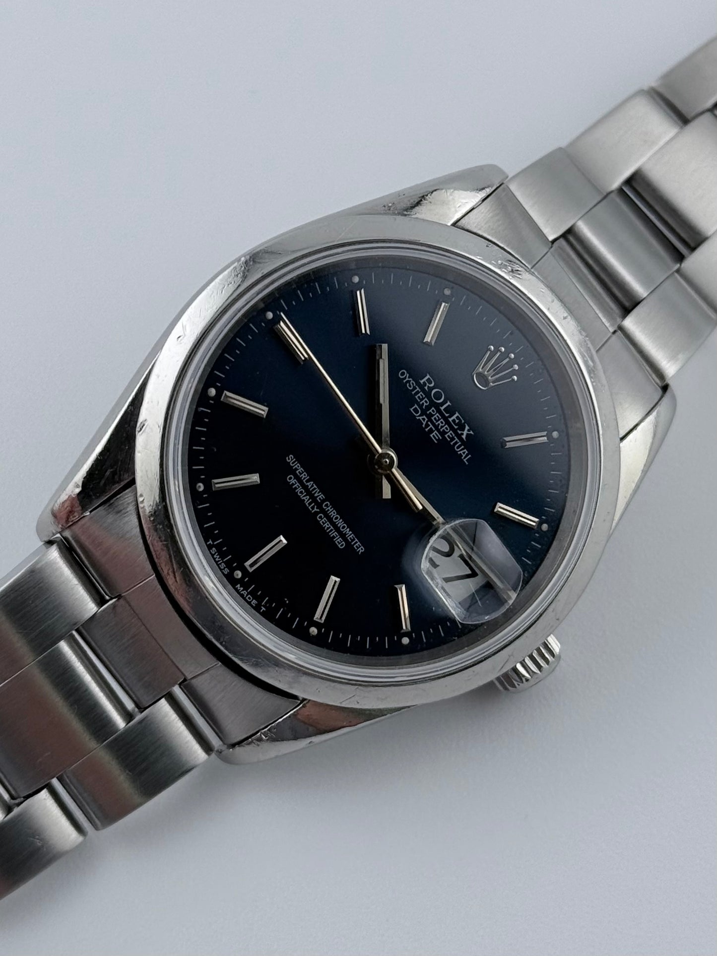 Rolex Oyster Perpetual Date Automatic 15200 - Blue Sunburst Dial
