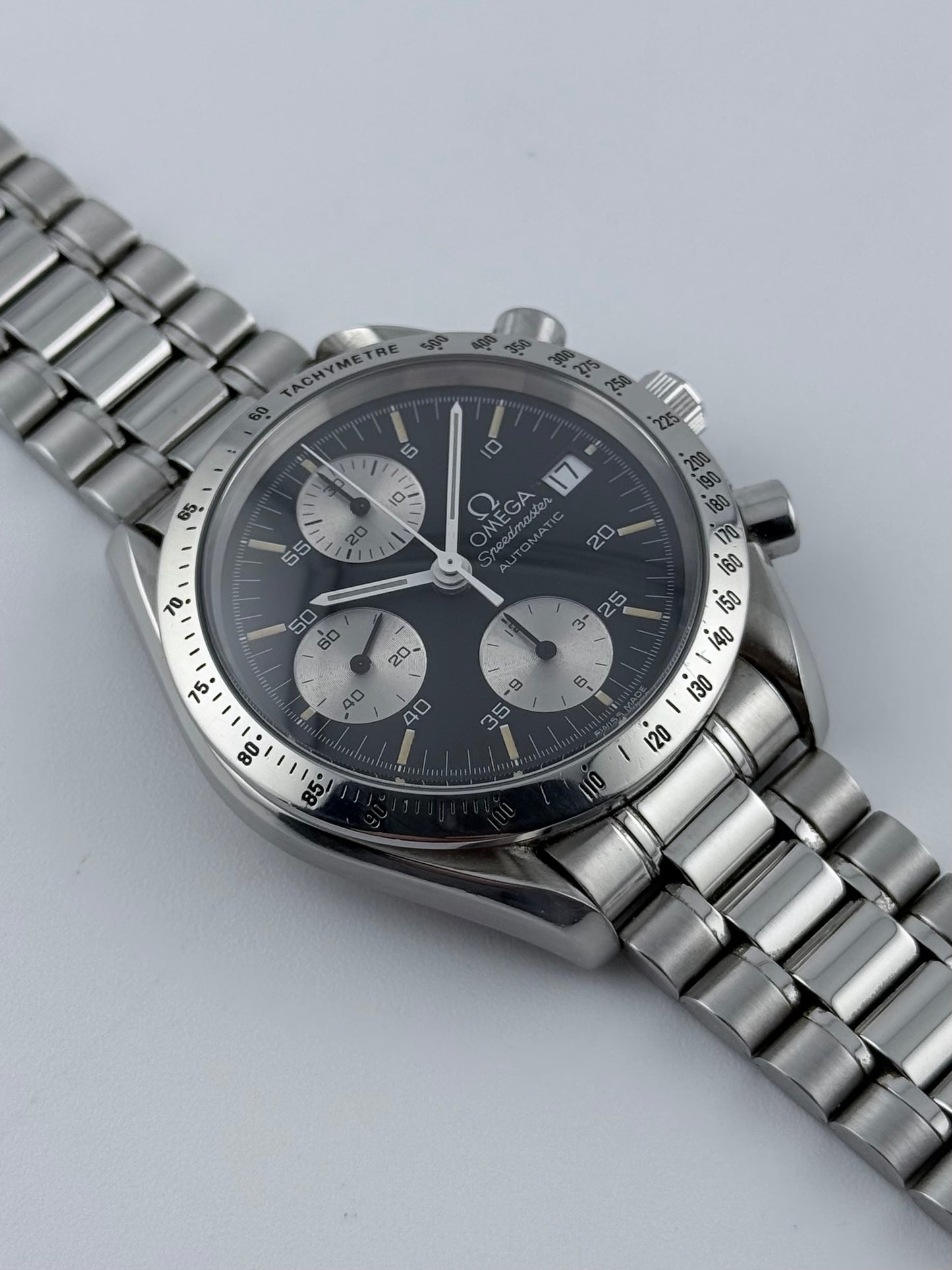 Omega Speedmaster Automatic Date - 175.0043 - Rare Reverse Panda Dial