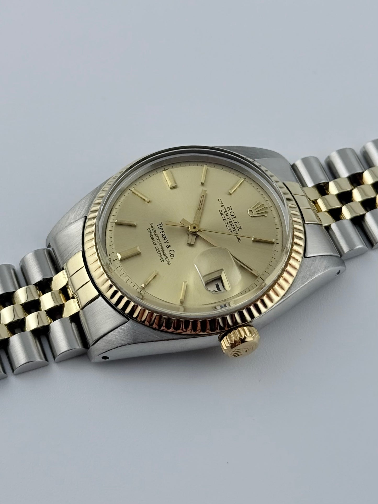 Rolex Datejust Oyster Perpetual - Two-Tone - 1601 - Extremely Rare Tiffany & Co Retailed Dial
