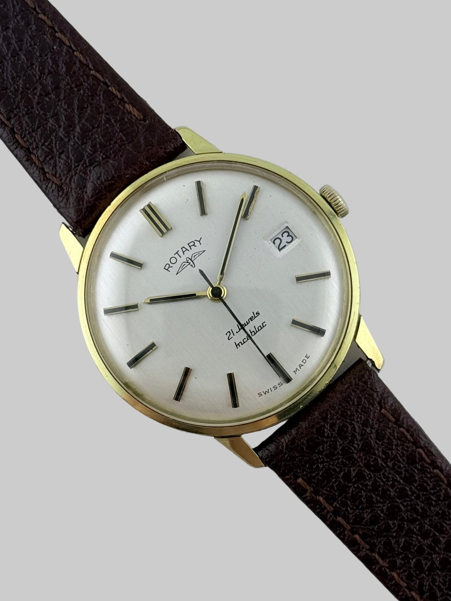 Rotary Manual Wind Incabloc 1970s