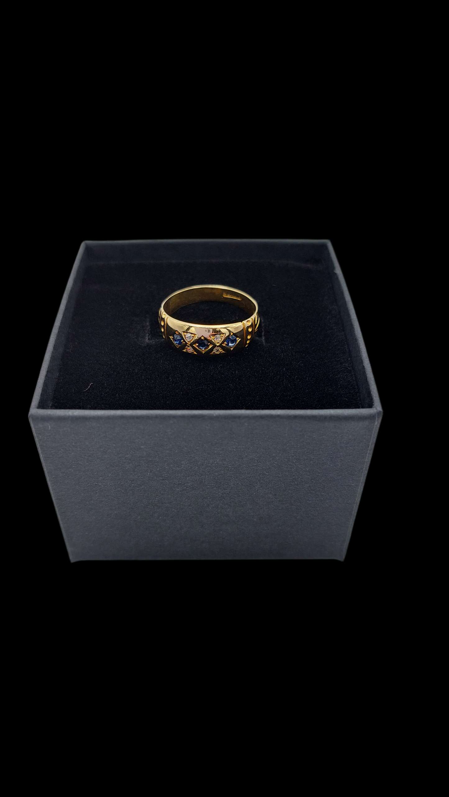 Sapphire and Diamond 18ct Gold Ring