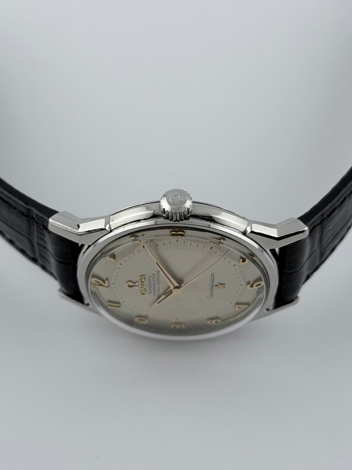 Omega Constellation Chronometer Automatic - “Dog Leg Pie Pan” - Ultra Rare Arabic Dial - 167.005