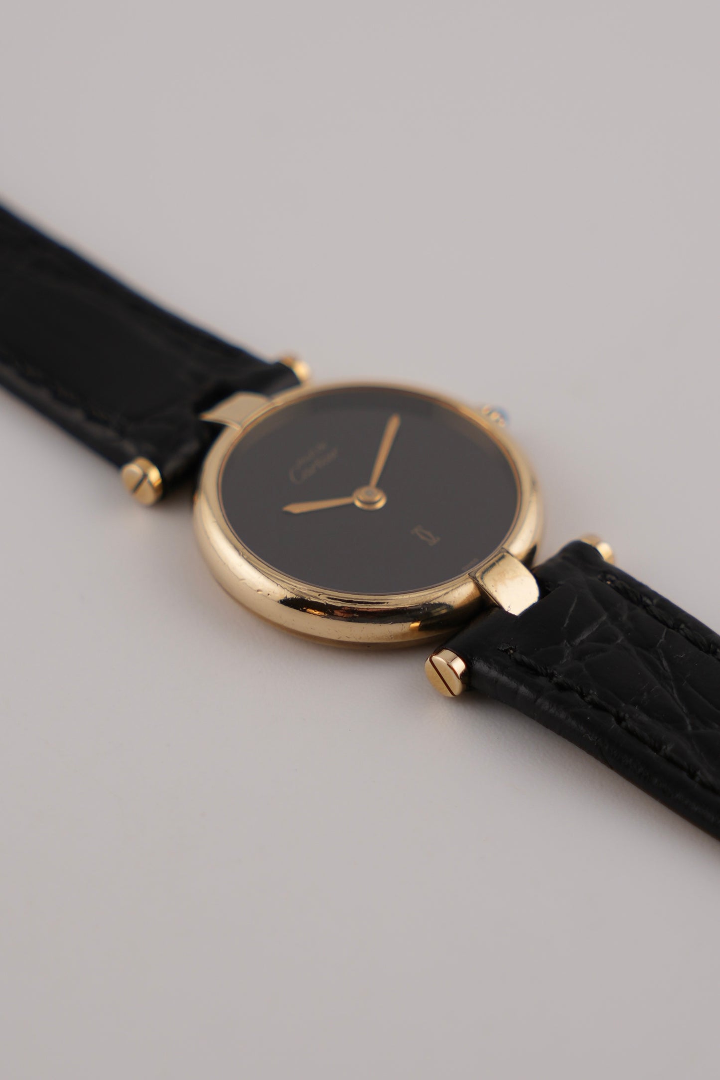 Cartier Must de Vendome Quartz - 18 - Black Dial - Ladies