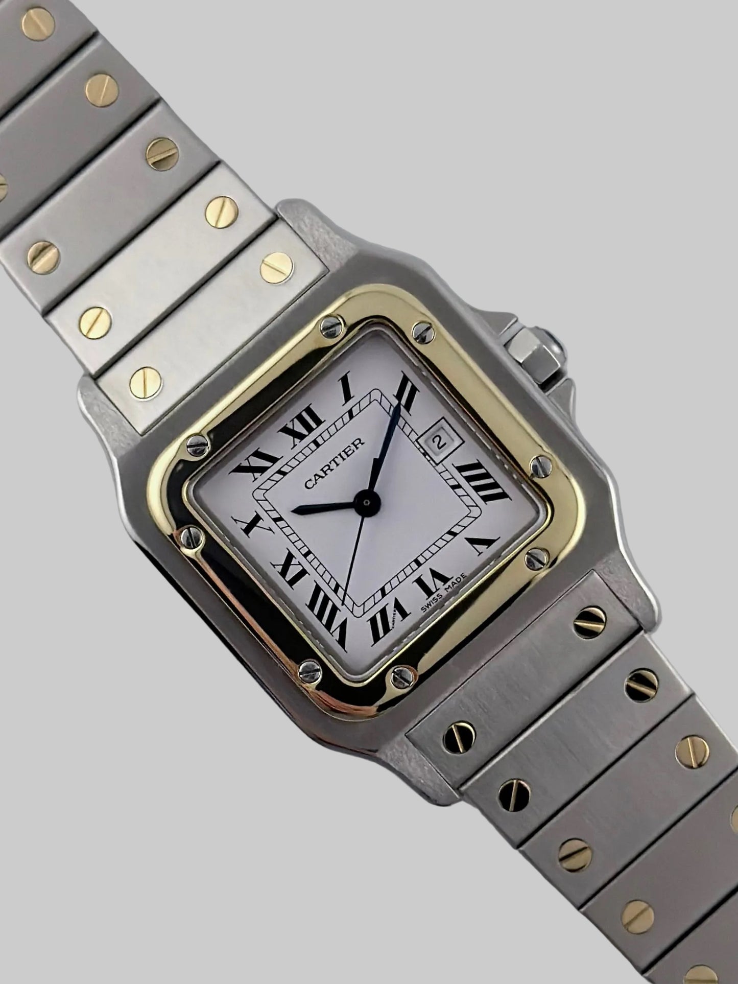 Cartier Santos Carree Automatic Date - Bi Metal - 2961