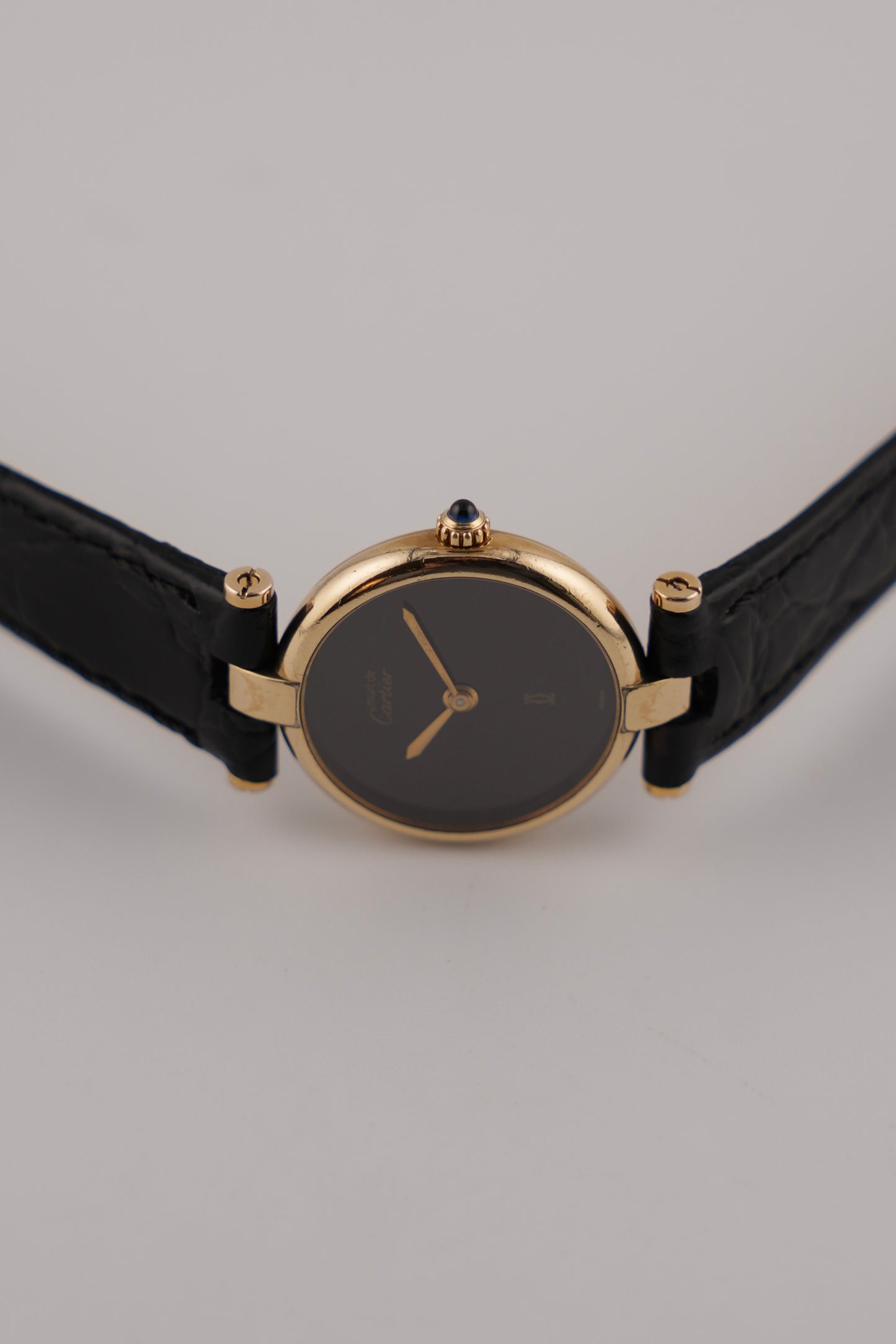 Cartier Must de Vendome Quartz - 18 - Black Dial - Ladies