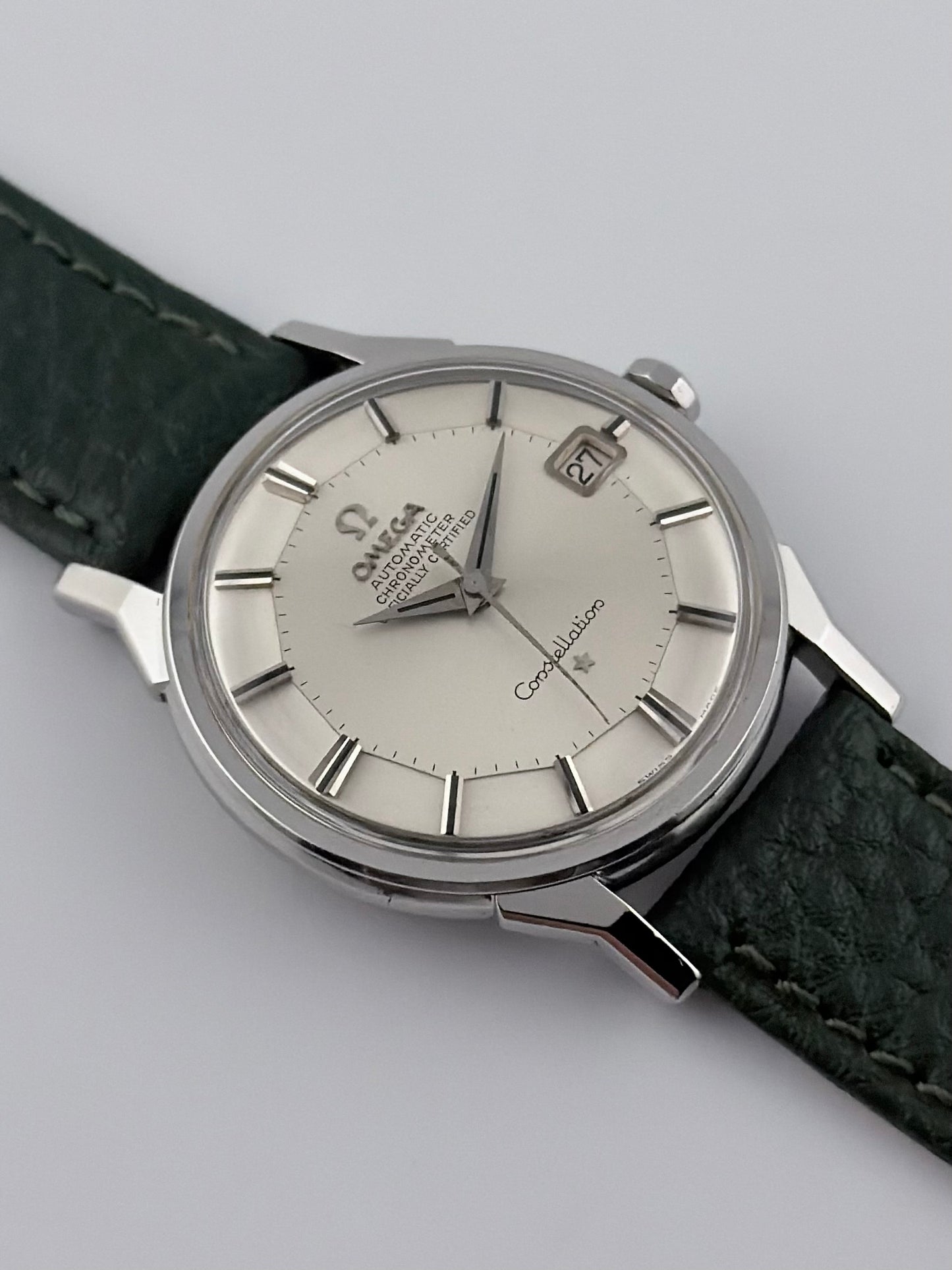 Omega Constellation Chronometer Automatic Date Pie Pan 168.005 - Dog Leg Lugs