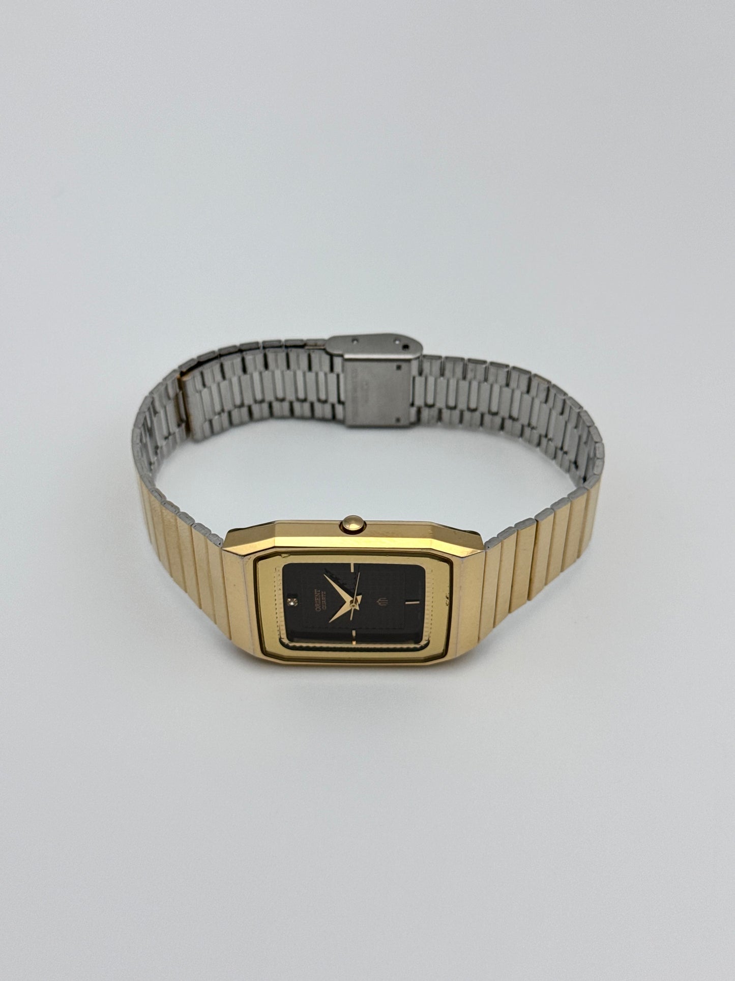 Orient Tank Date Quartz - Rare Textured Dial
