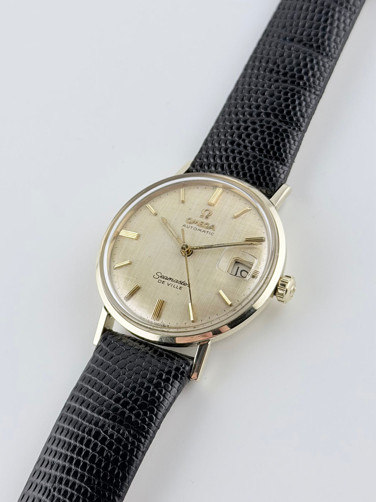 Omega Seamaster De Ville Automatic Linen Dial - 14ct Gold - KL6610