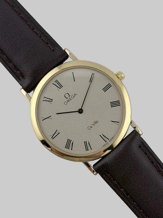 Omega De Ville Quartz 195.0075 - Herringbone Dial