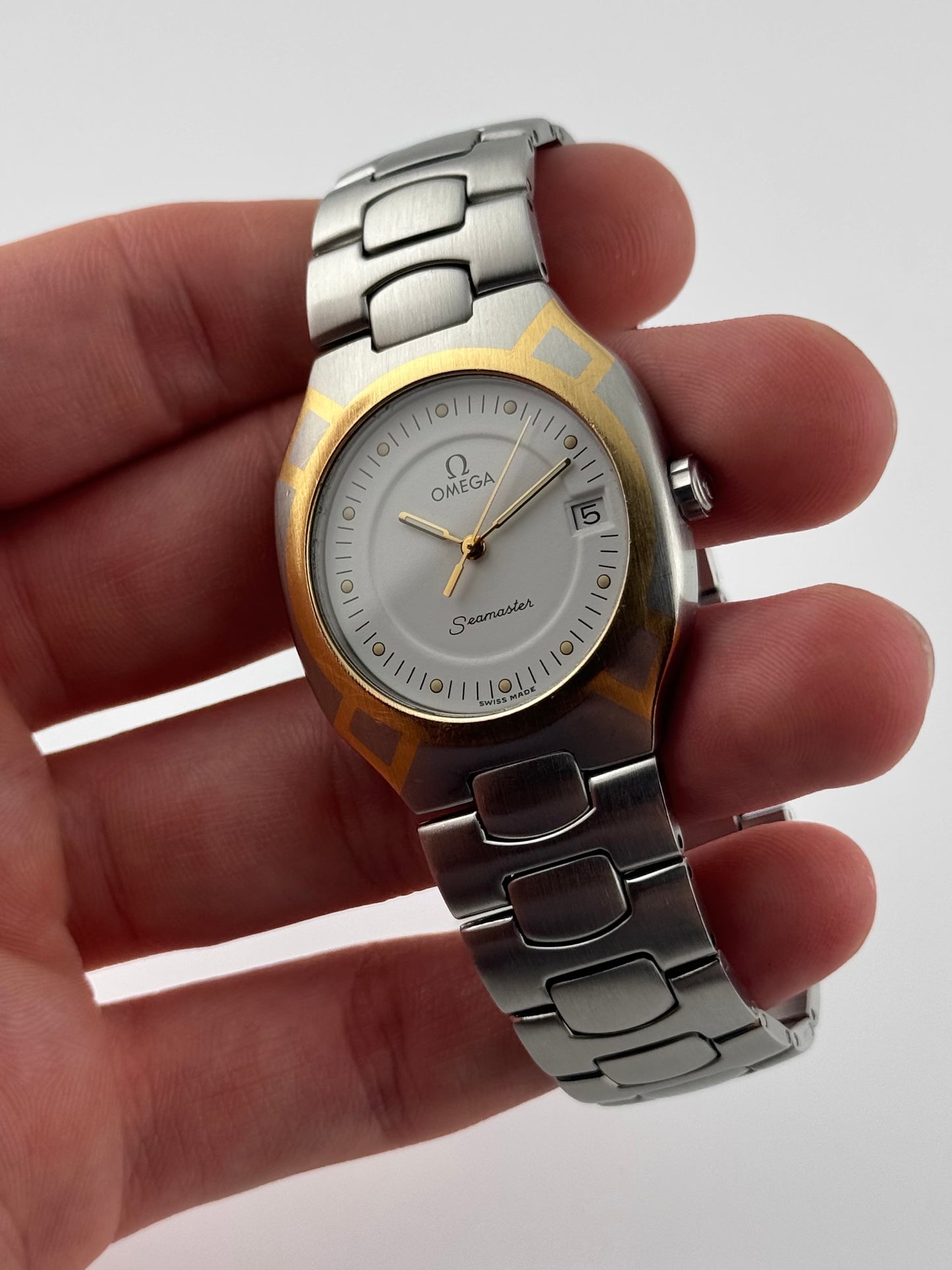 Omega Seamaster Polaris - Quartz - - 396.1022 - 18ct Gold & Steel