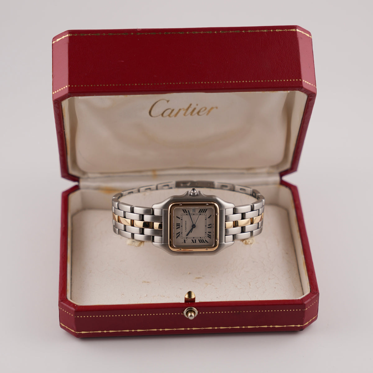 Cartier Panthere Jumbo Quartz Date - 187957 - Two-Tone - Exceptional Condition