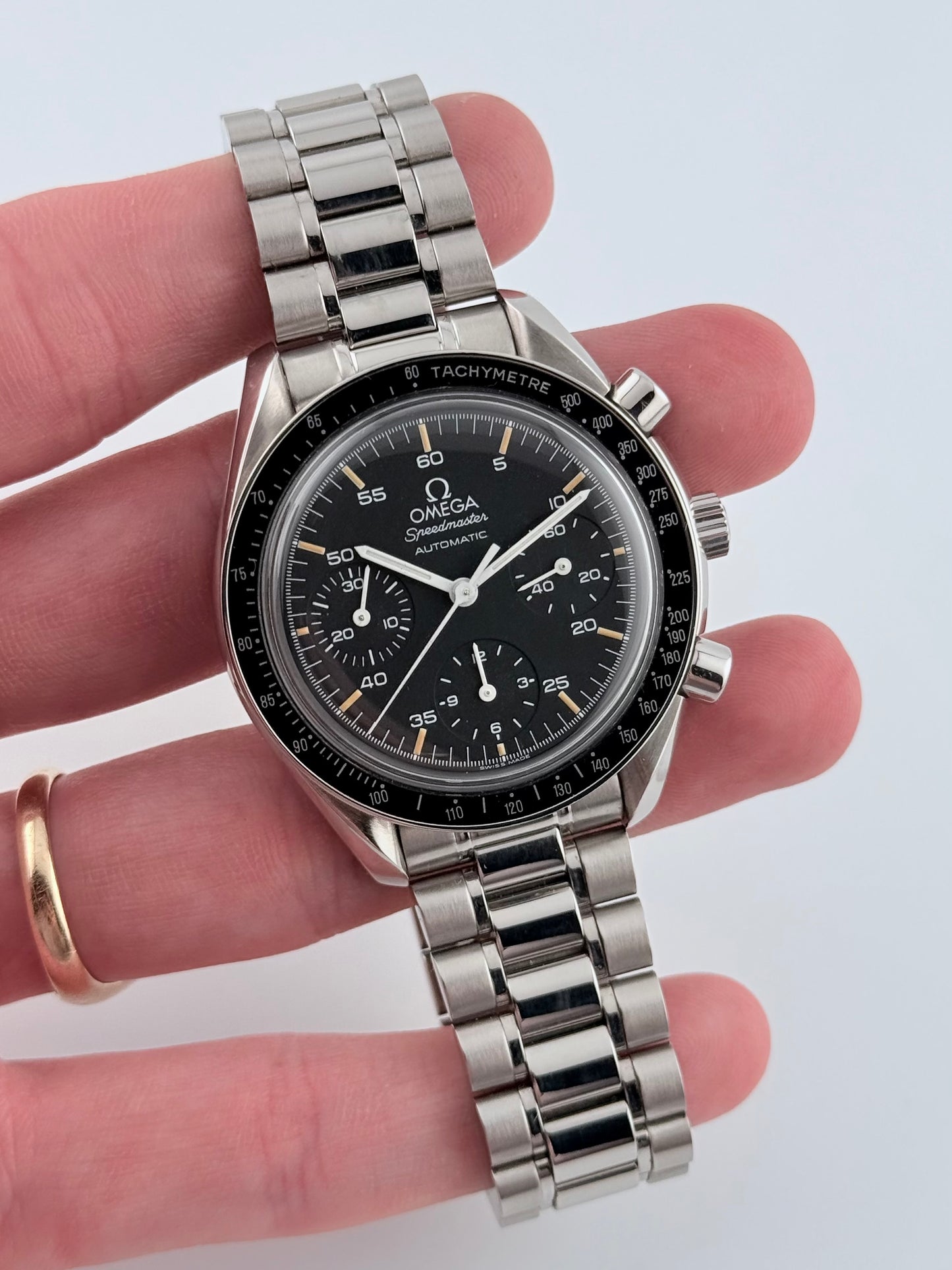 Omega Speedmaster Automatic Chronograph - 175.0032.1 - Pumpkin Lume