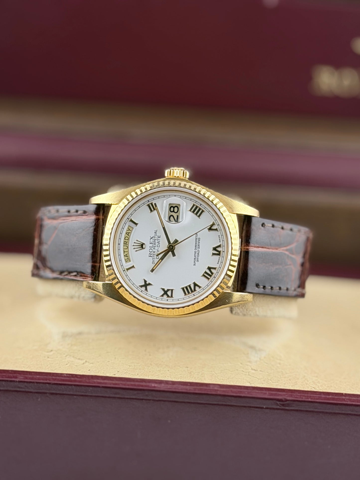 Rolex Oyster Perpetual Day-Date - 18038 - Original Box - Rare Dial
