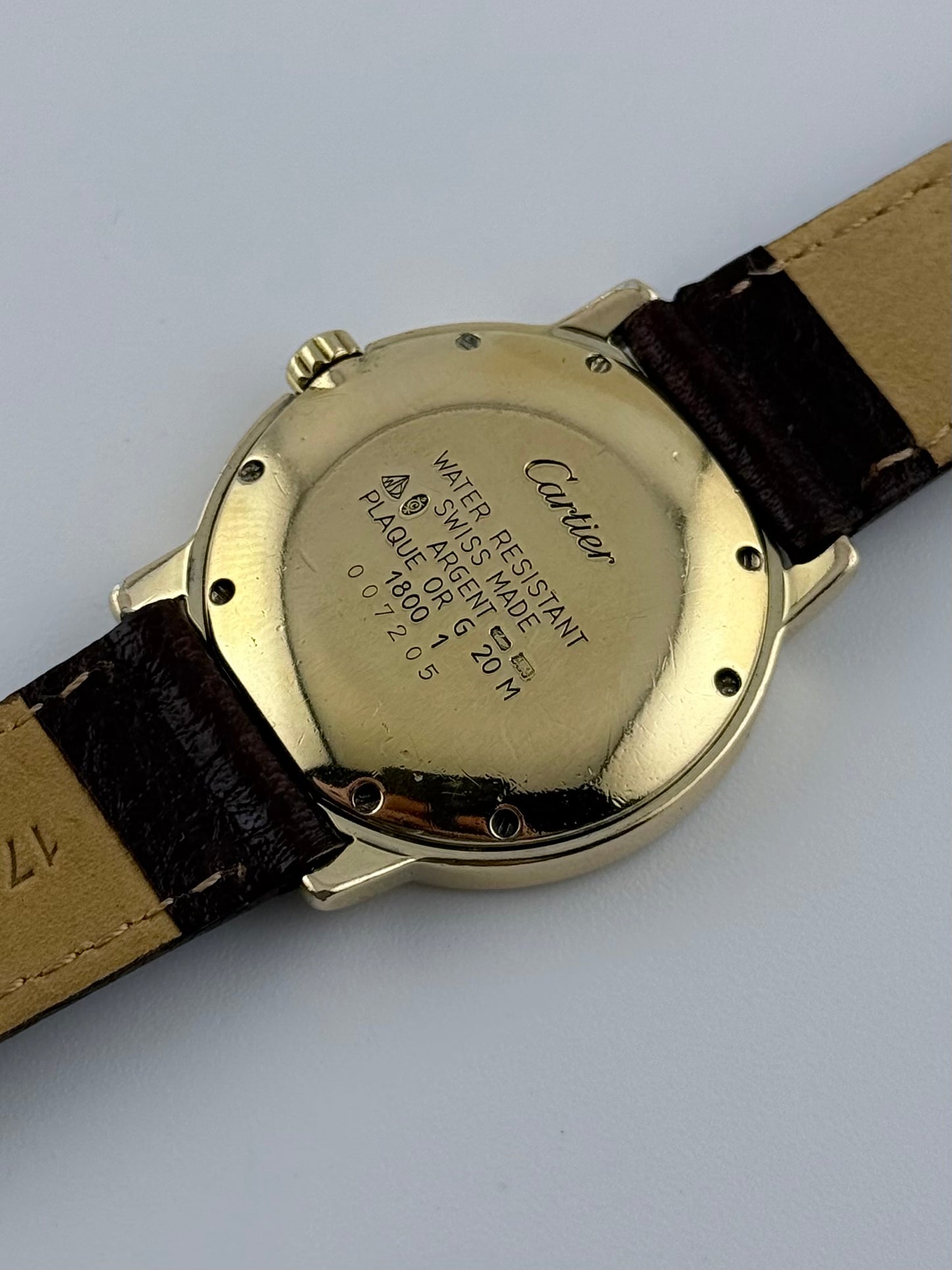 Cartier Must De Quartz Ronde Date 1800-1 - Champagne Dial