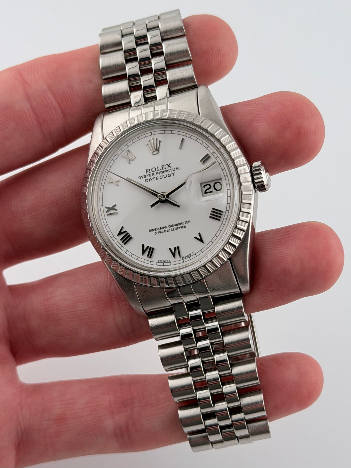 Rolex Datejust Oyster Perpetual - 16030 - Roman Numeral Dial - Original Box and Booklet