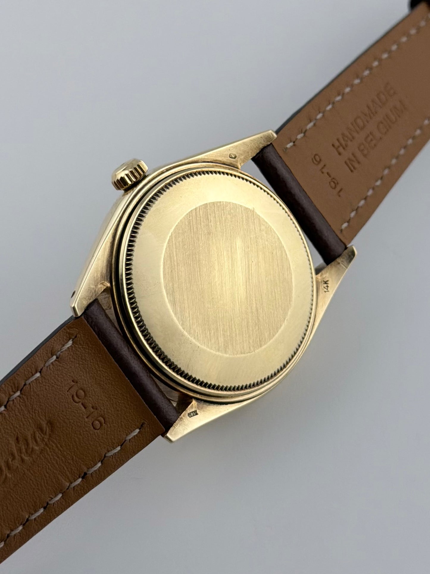 Rolex Oyster Perpetual Date Automatic - 1500 - 14k Gold - Rare Shantung Dial