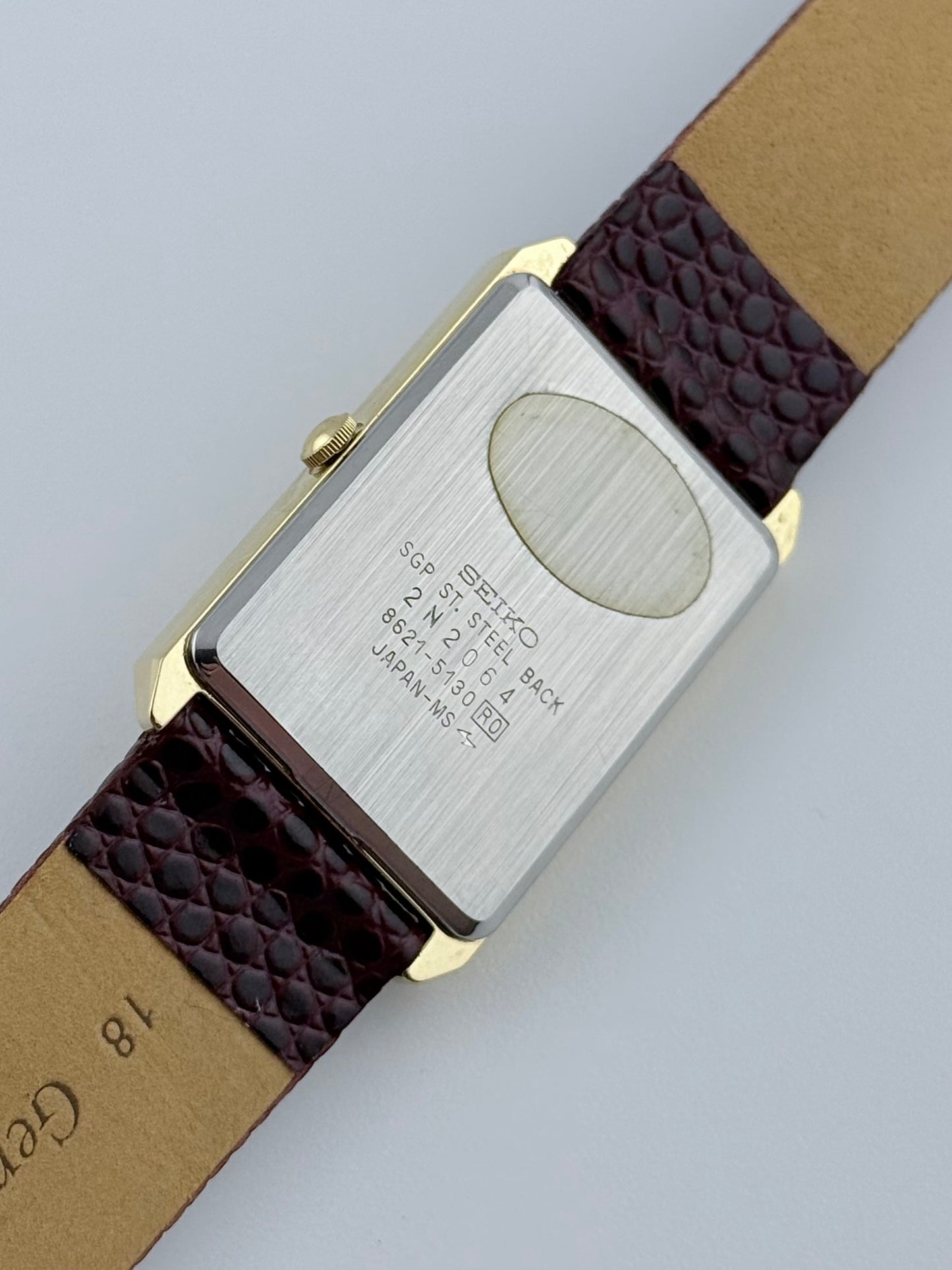 Seiko Tank Quartz Dress Watch - 8621-5130