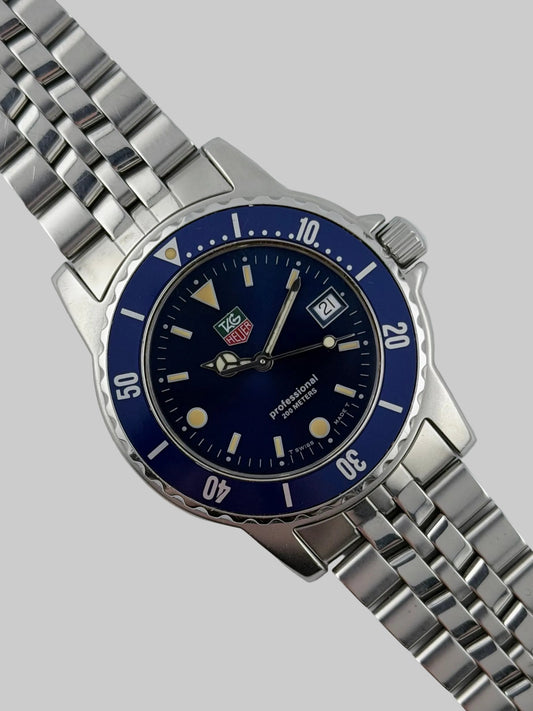 Tag Heuer Professional 200m Quartz Date - WD1214-D0-1 - Blue