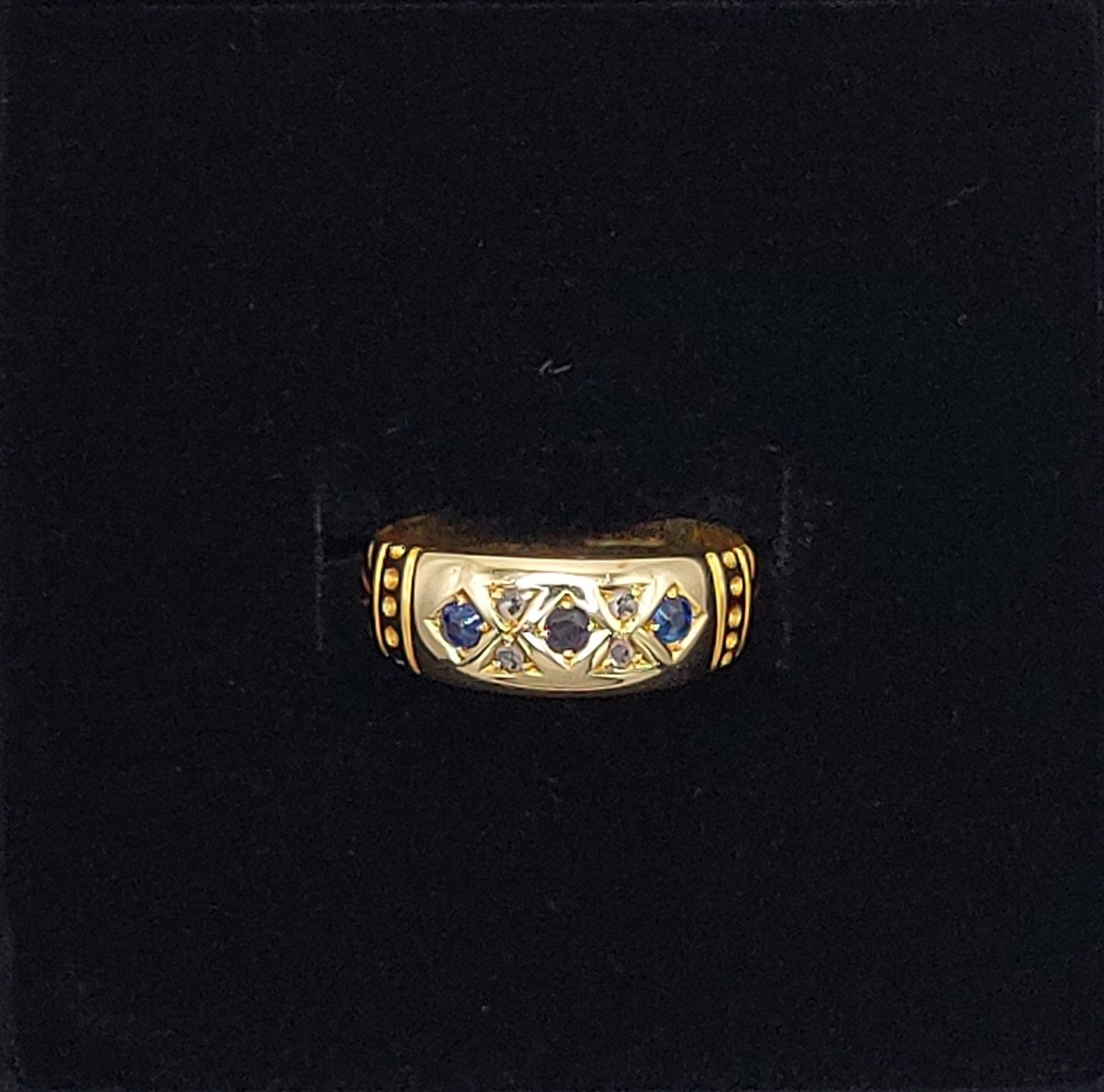 Sapphire and Diamond 18ct Gold Ring