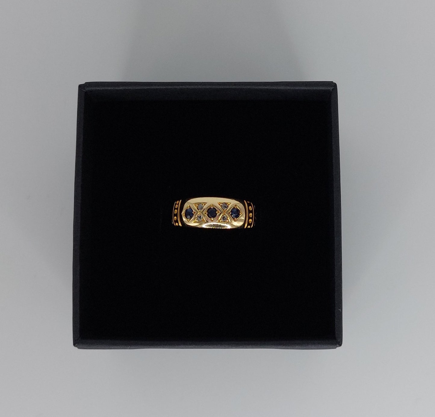 Sapphire and Diamond 18ct Gold Ring