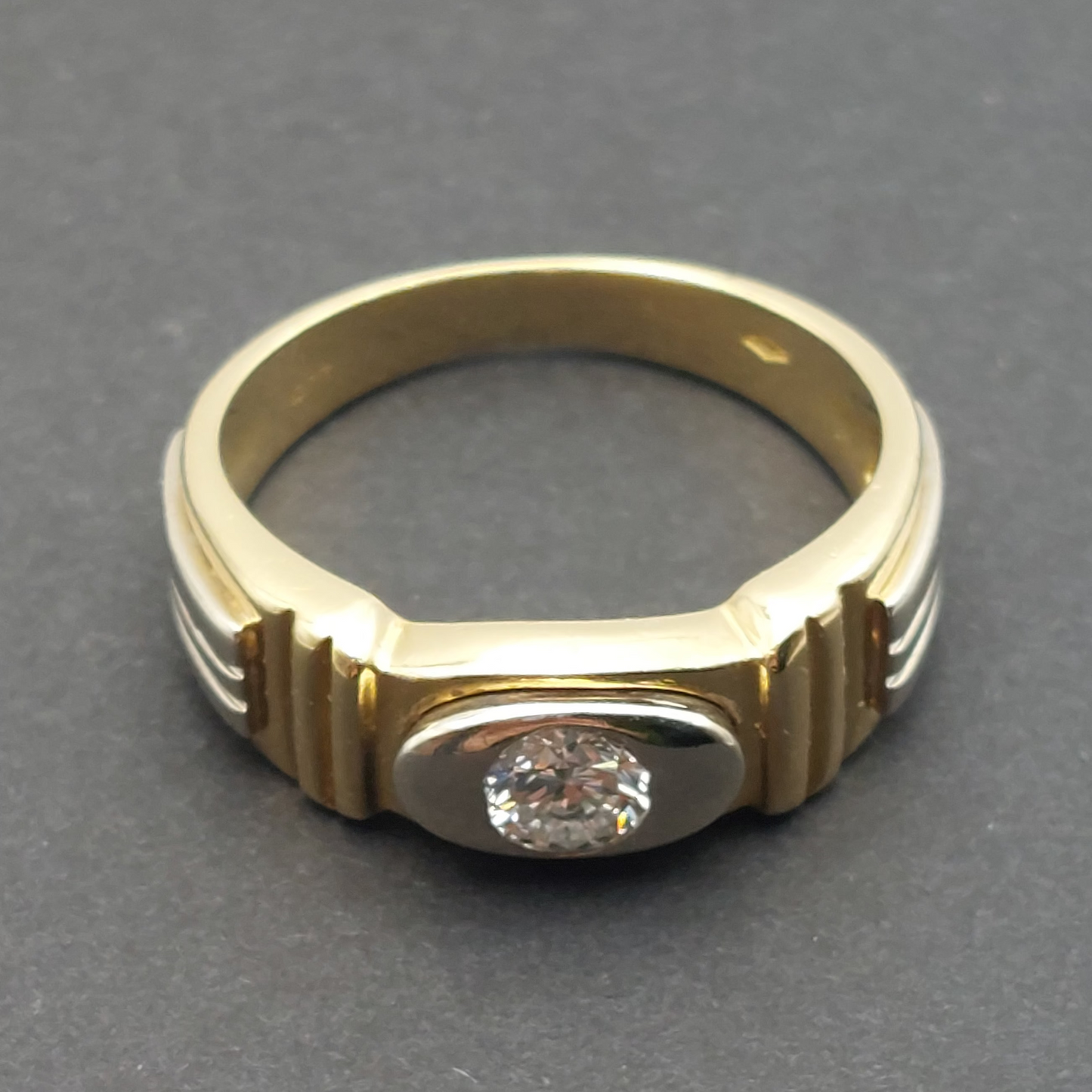 Diamond 18ct Yellow and White Gold Ring