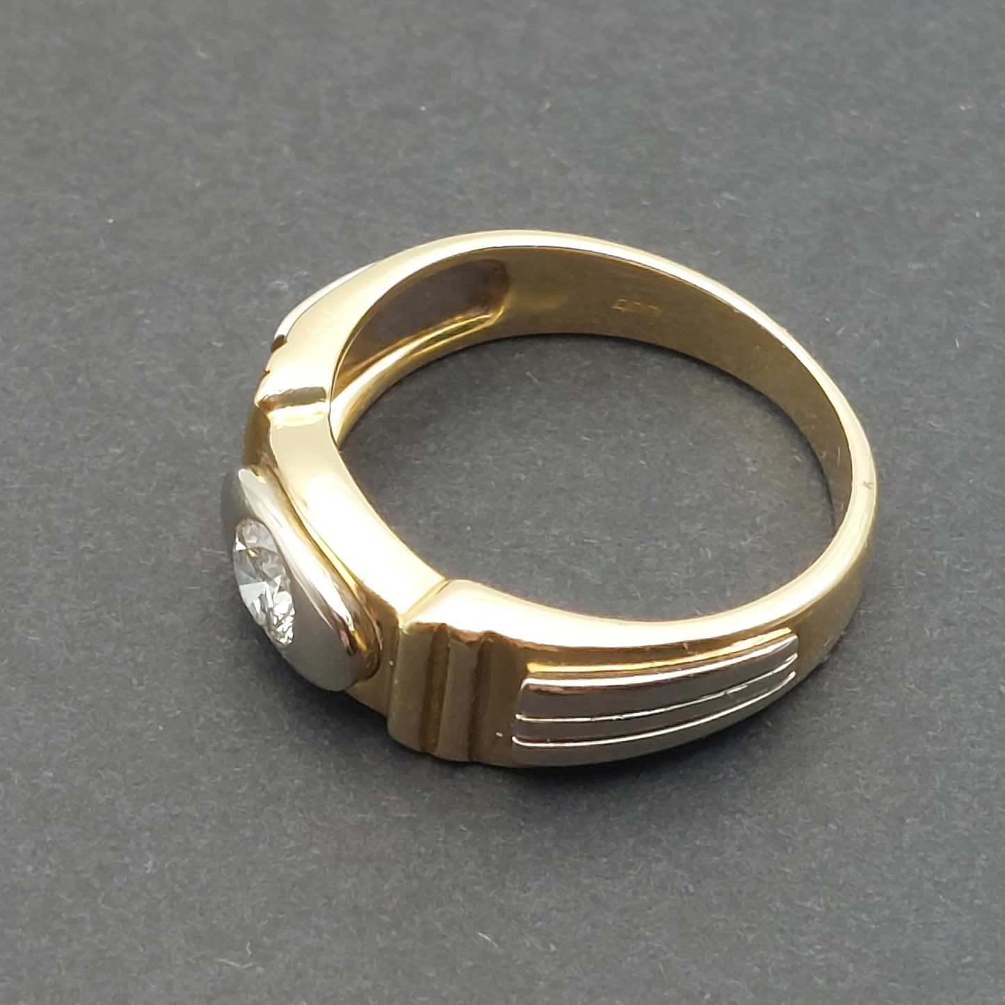 Diamond 18ct Yellow and White Gold Ring