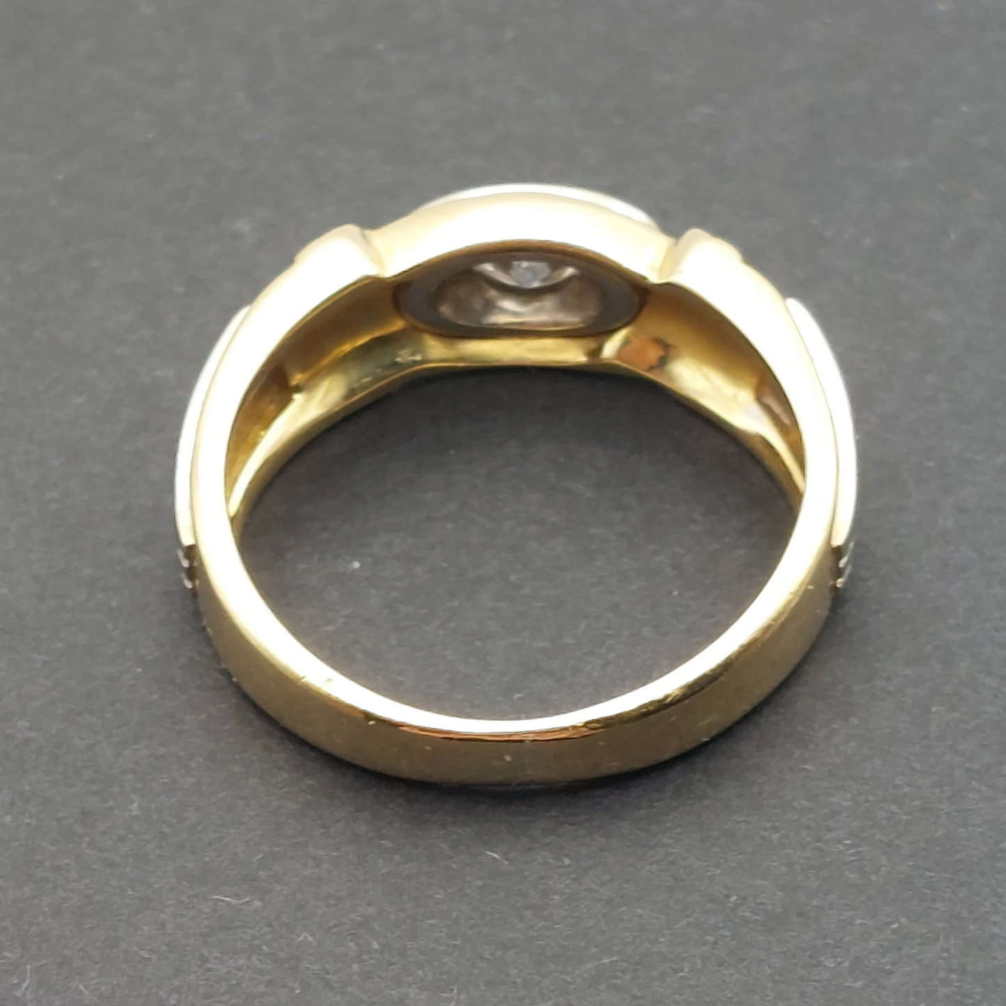Diamond 18ct Yellow and White Gold Ring