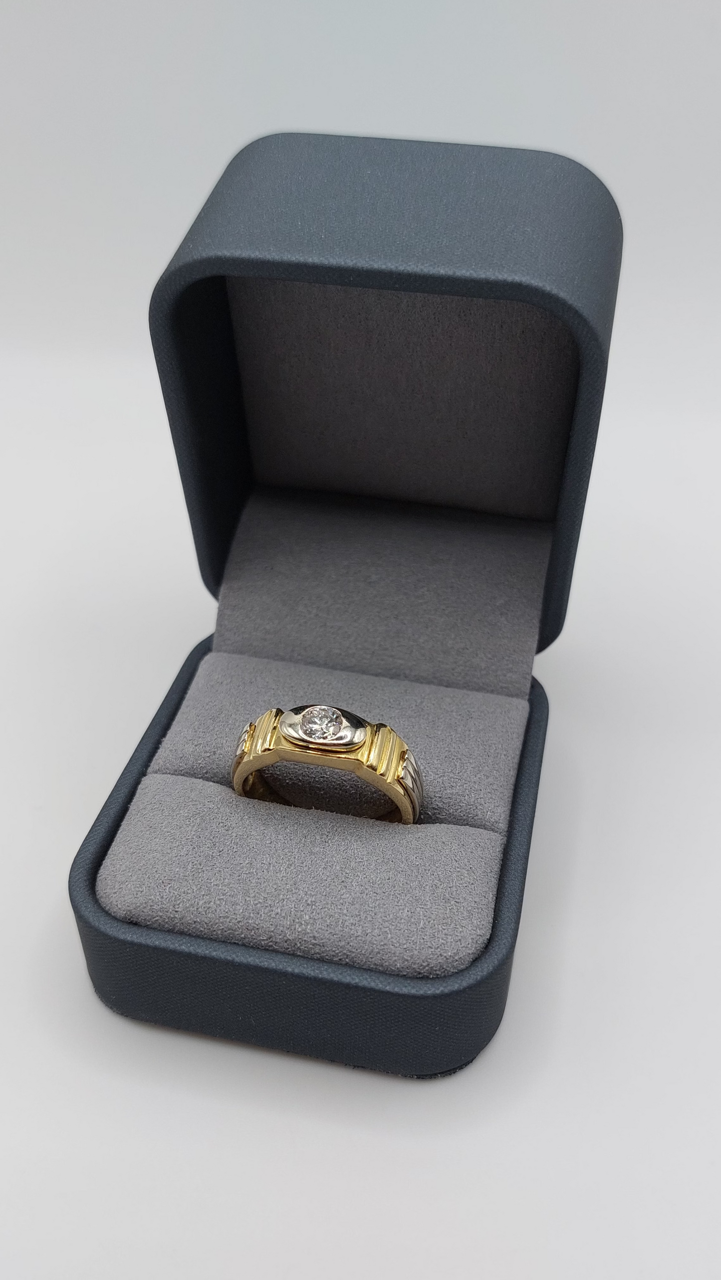 Diamond 18ct Yellow and White Gold Ring