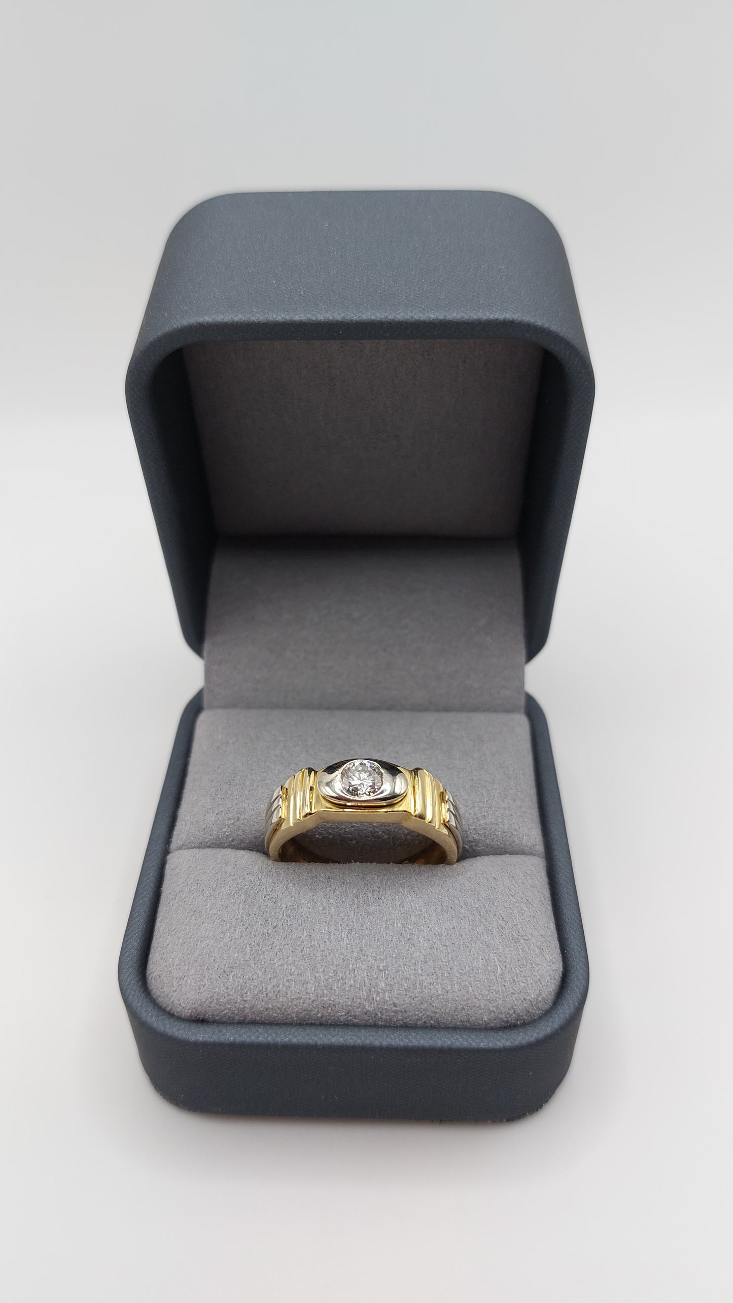 Diamond 18ct Yellow and White Gold Ring