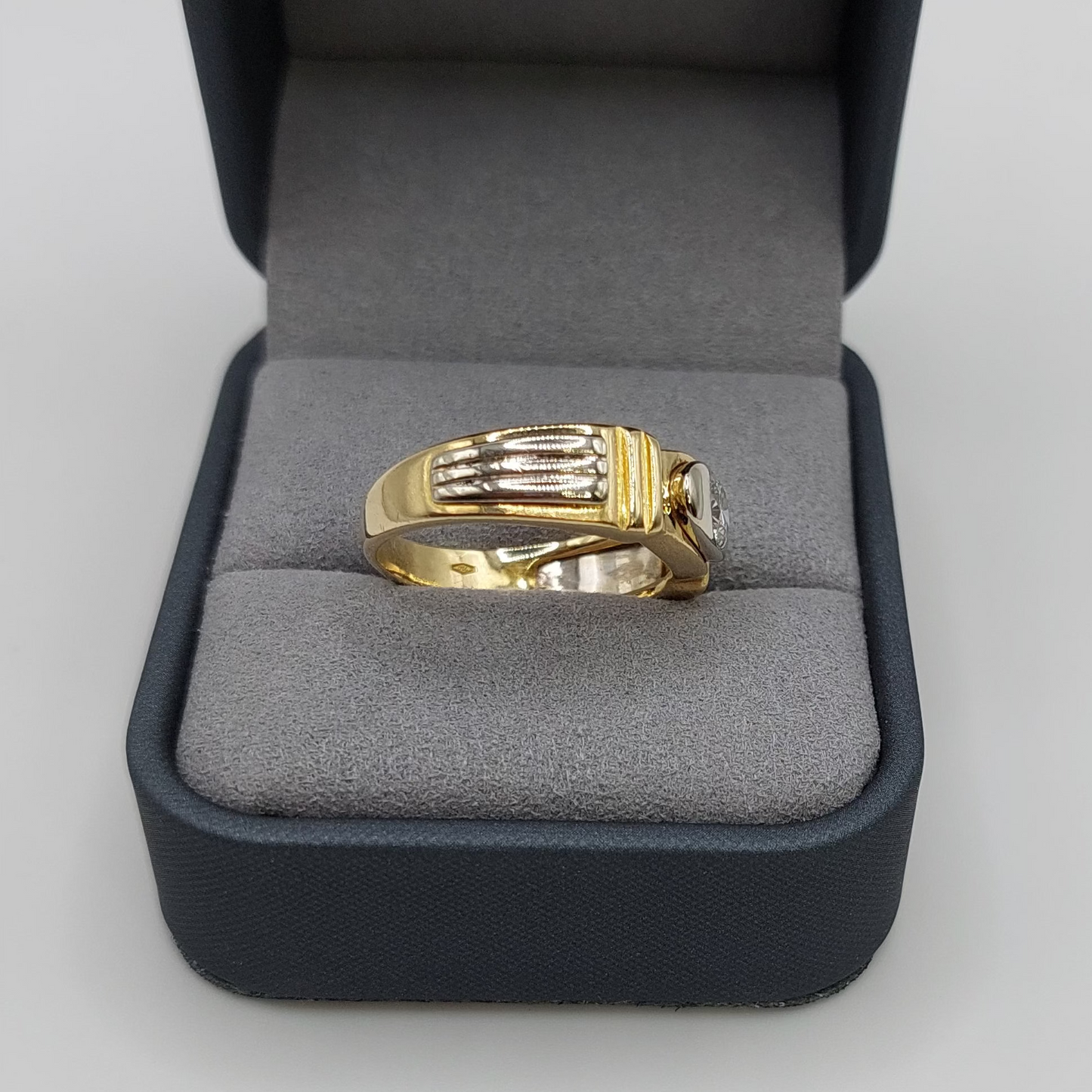 Diamond 18ct Yellow and White Gold Ring