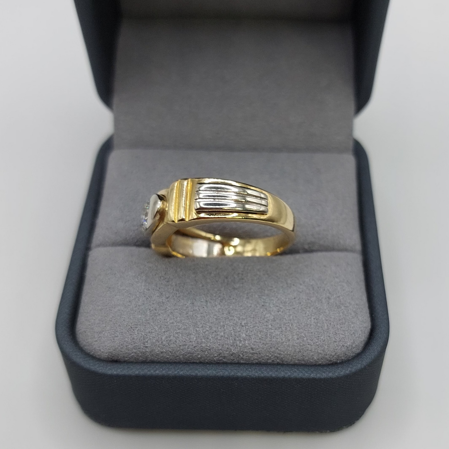 Diamond 18ct Yellow and White Gold Ring