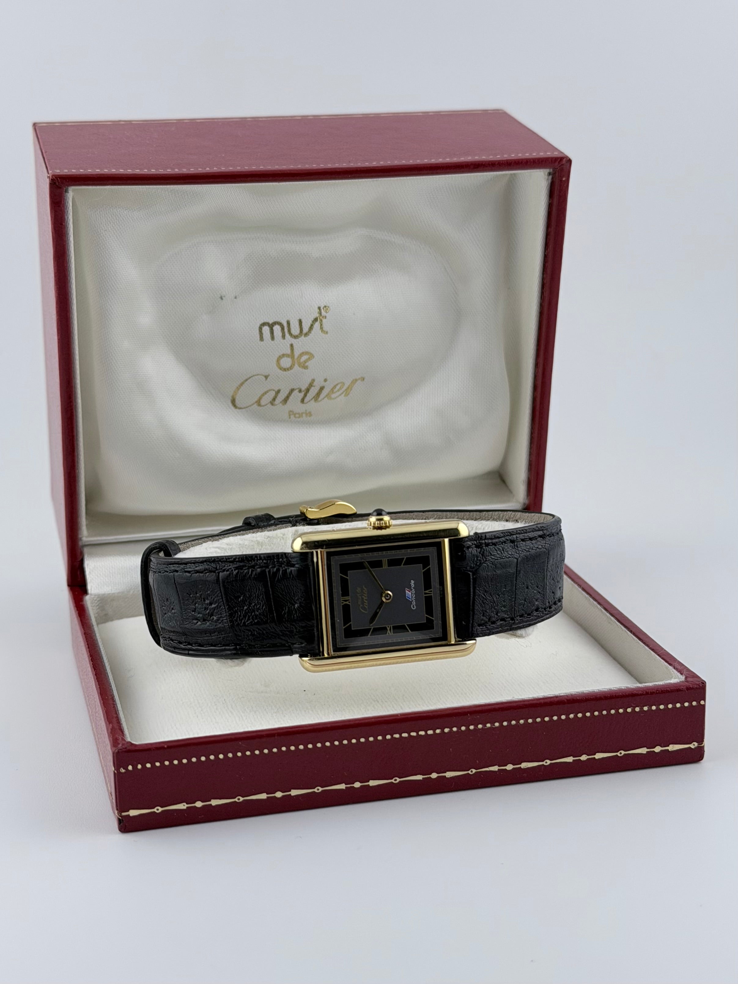Cartier Must De Tank Quartz - Ultra Rare Off Catalog - Concord