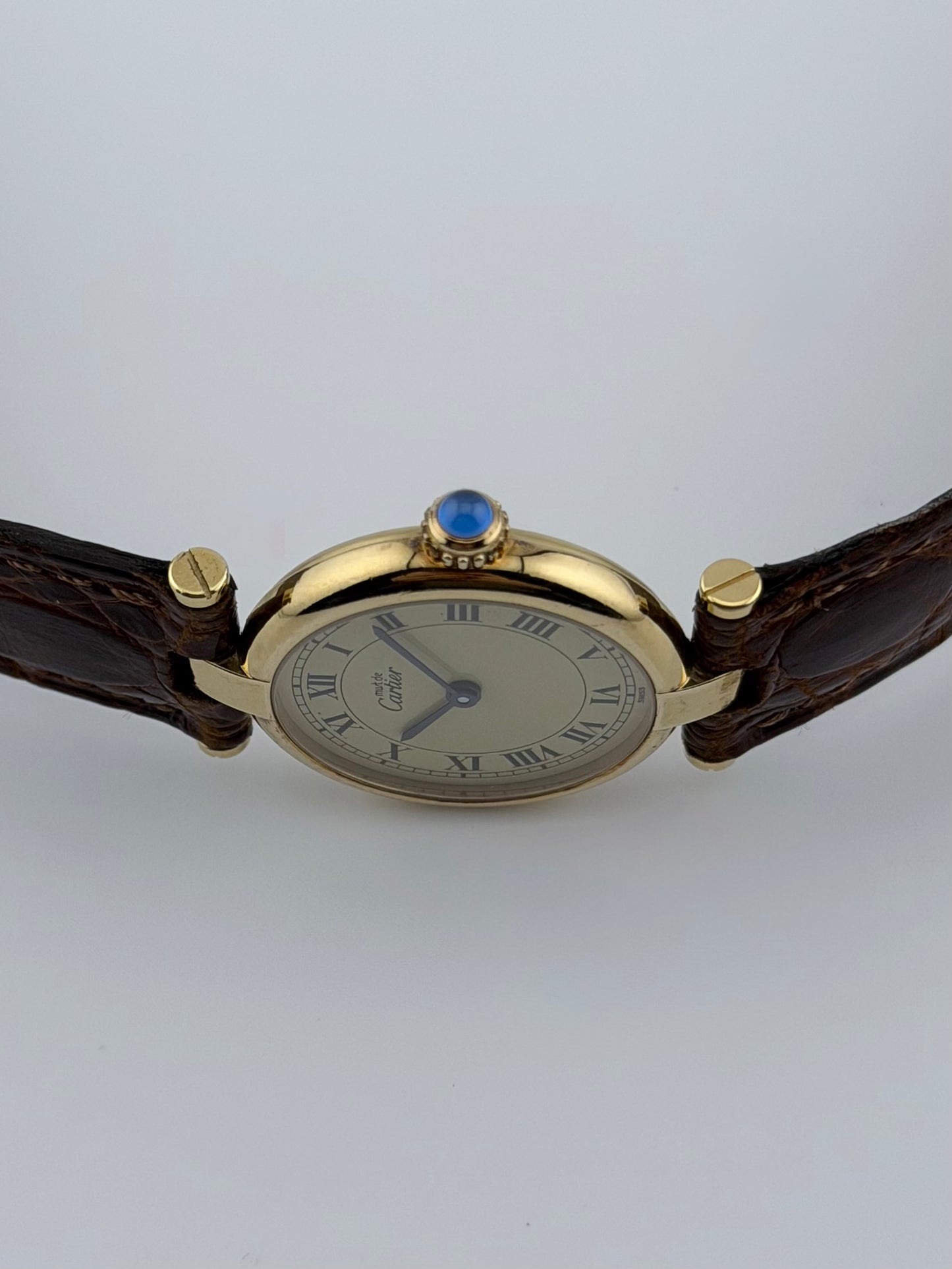 Near Mint! Cartier must de Vendome Quartz - 590003 - Ivory Dial