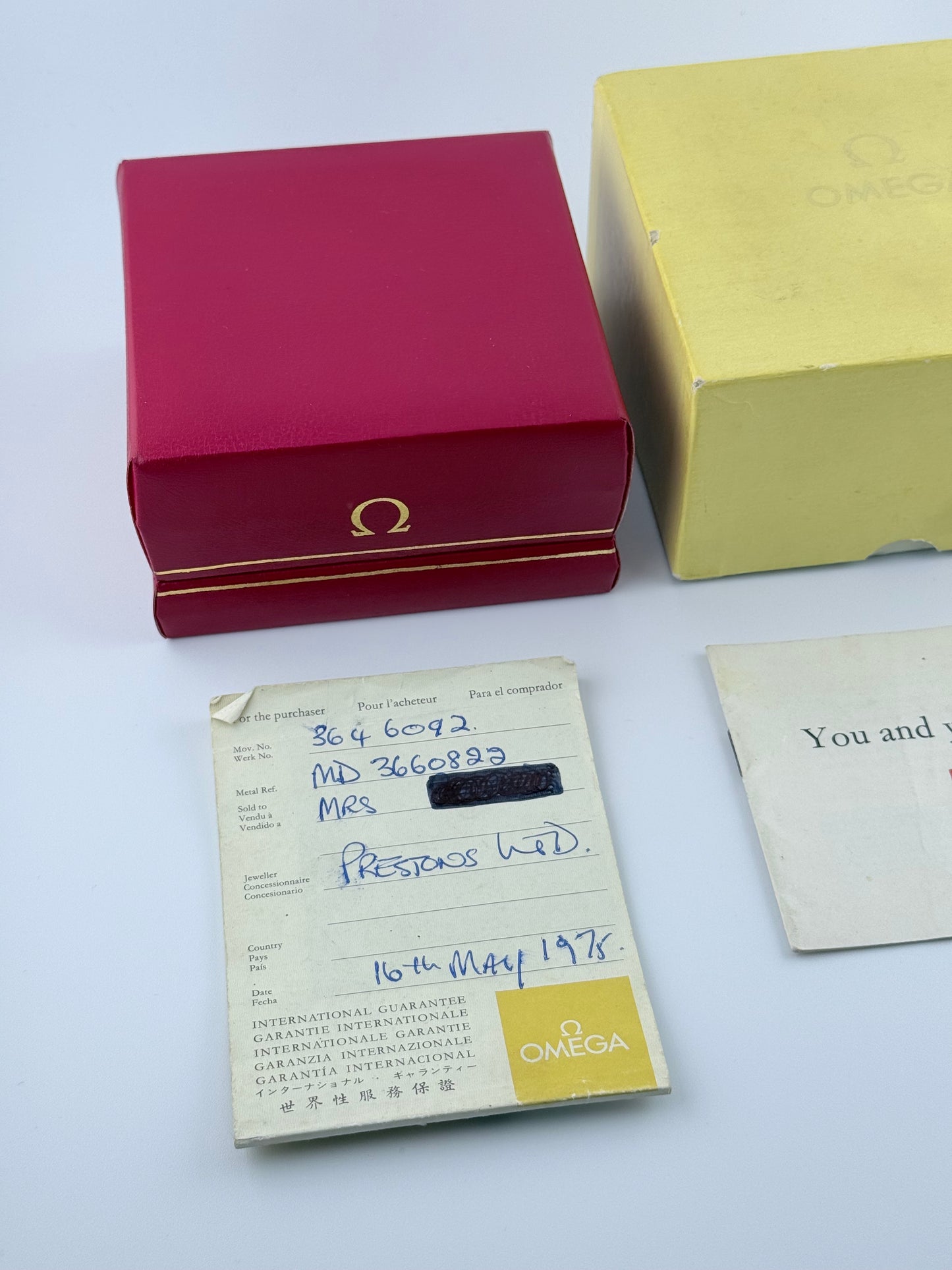 Omega Geneve Automatic Date 166.0099 - Box and Papers