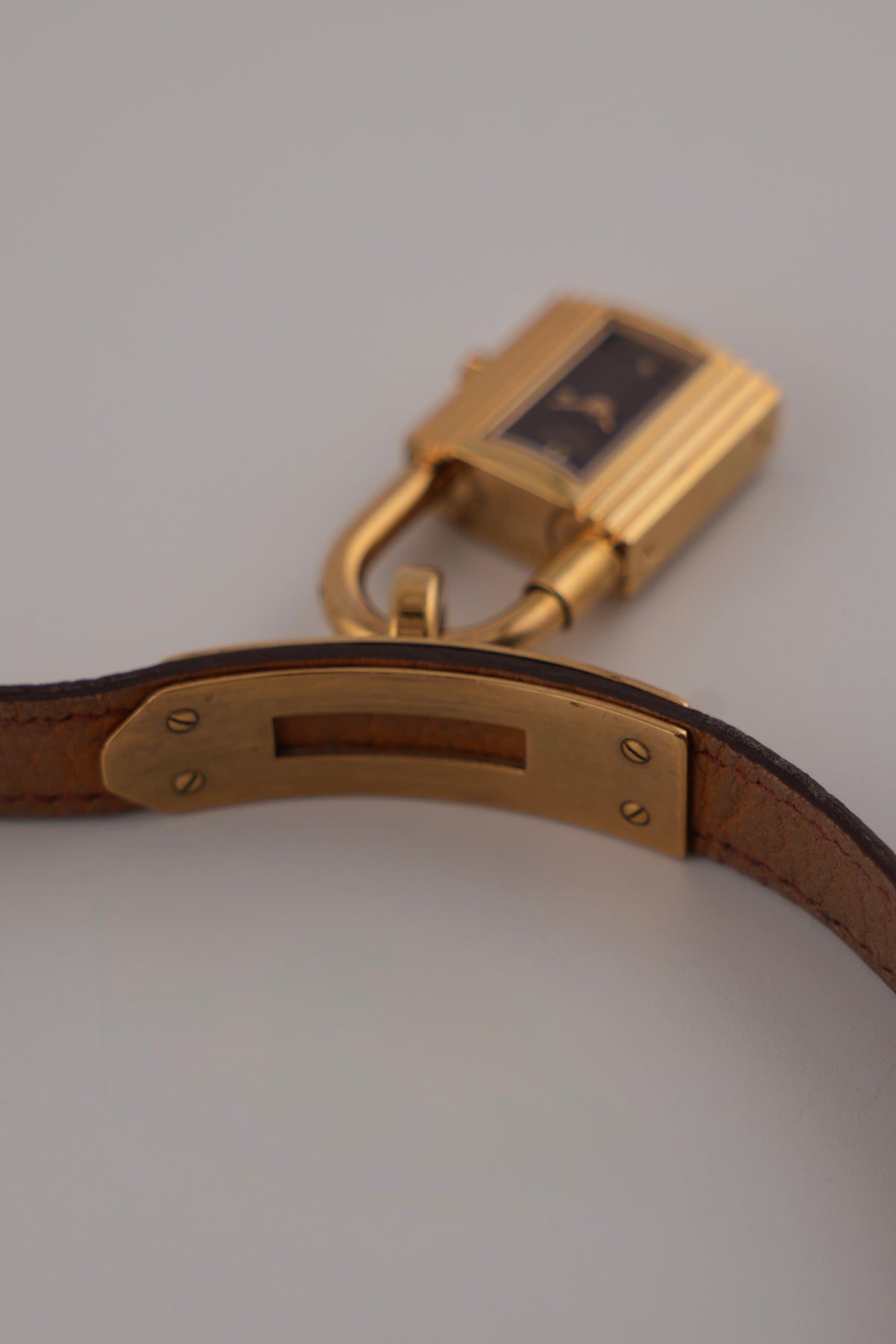 Hermes Paris Kelly Lock Watch -  Burgundy